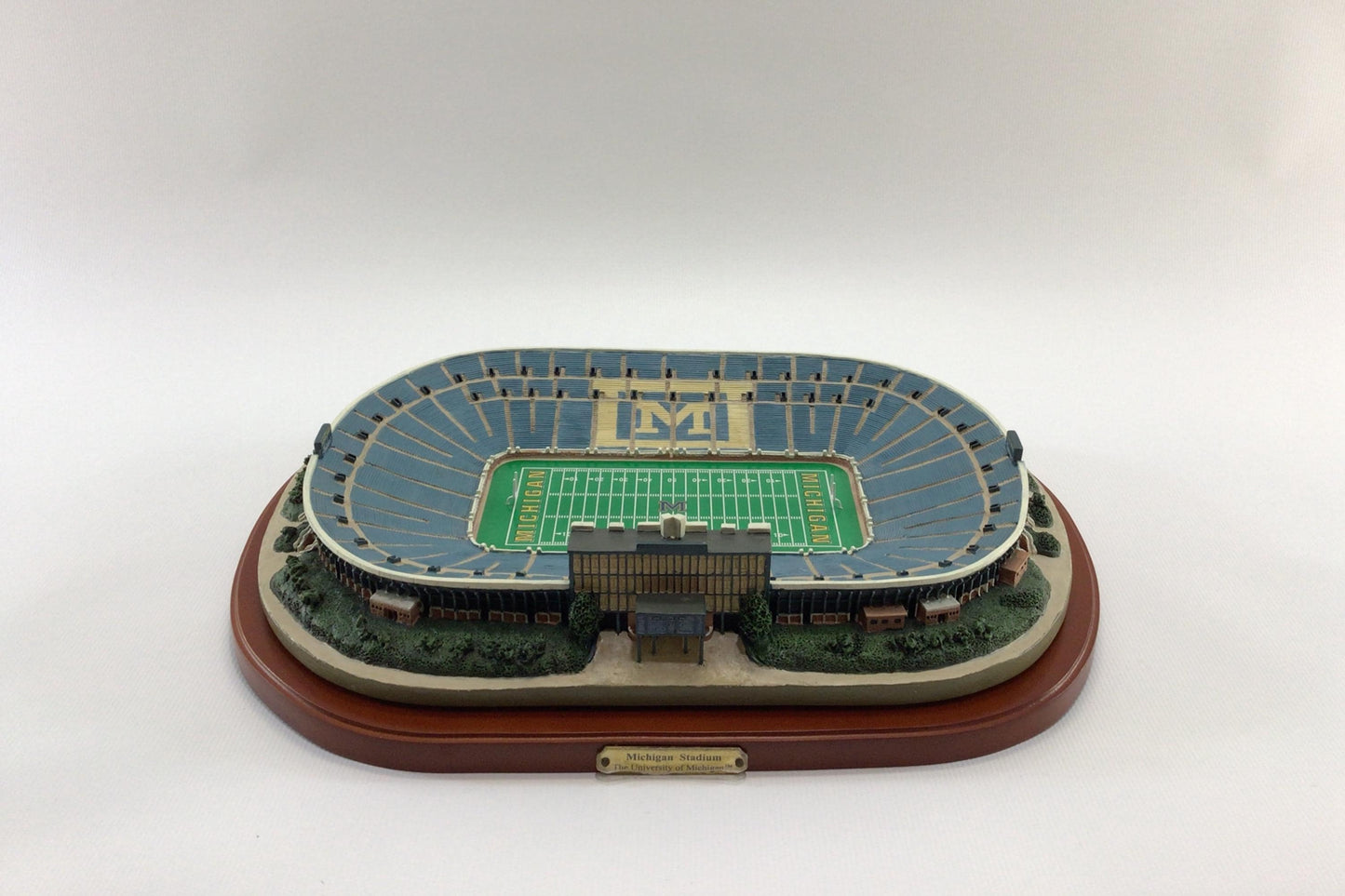 Big House University of Michigan Football Stadium Vintage 2000 Collegiate Collectibles Miniature Resin Field Replica