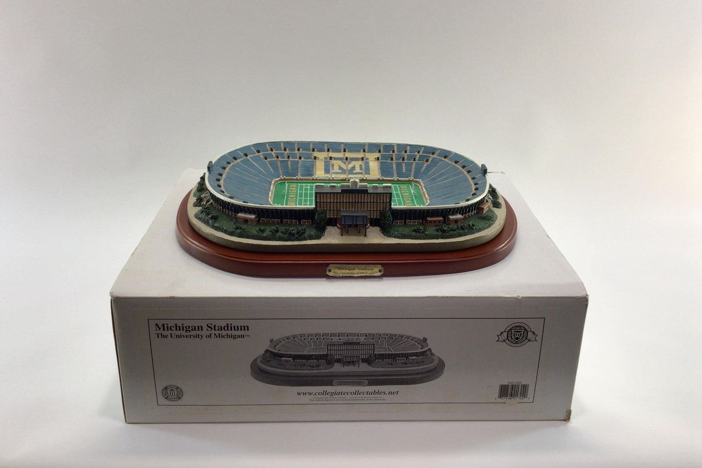 Big House University of Michigan Football Stadium Vintage 2000 Collegiate Collectibles Miniature Resin Field Replica