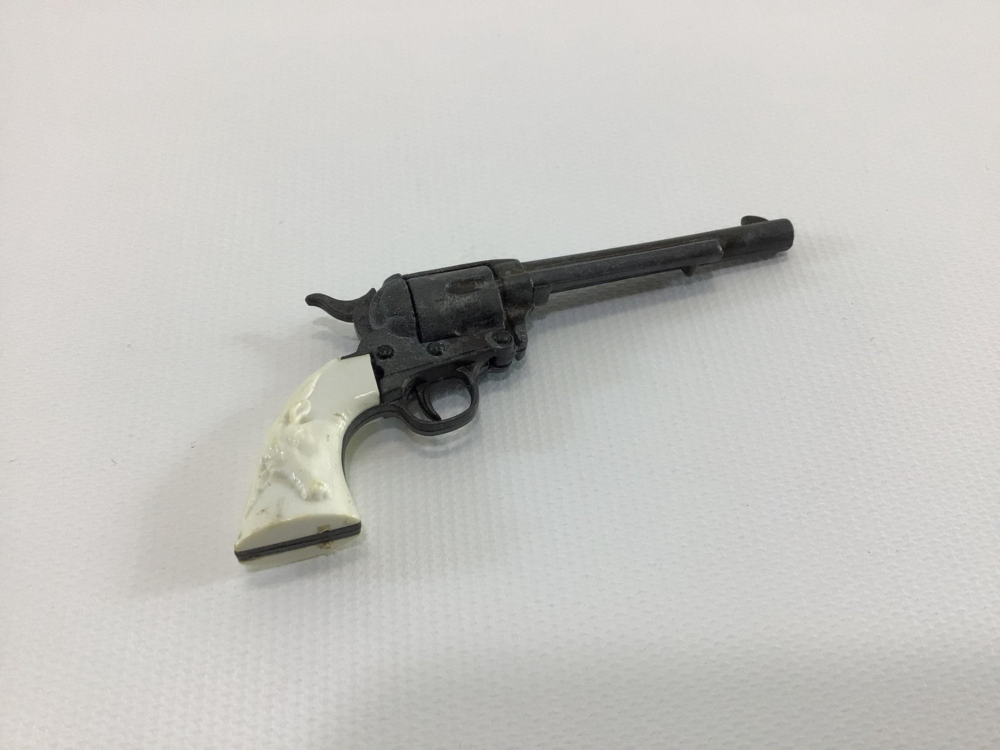 Longhorn Steer Handle Vintage Single Shot Action Toy Miniature Colt Revolver Cap Gun