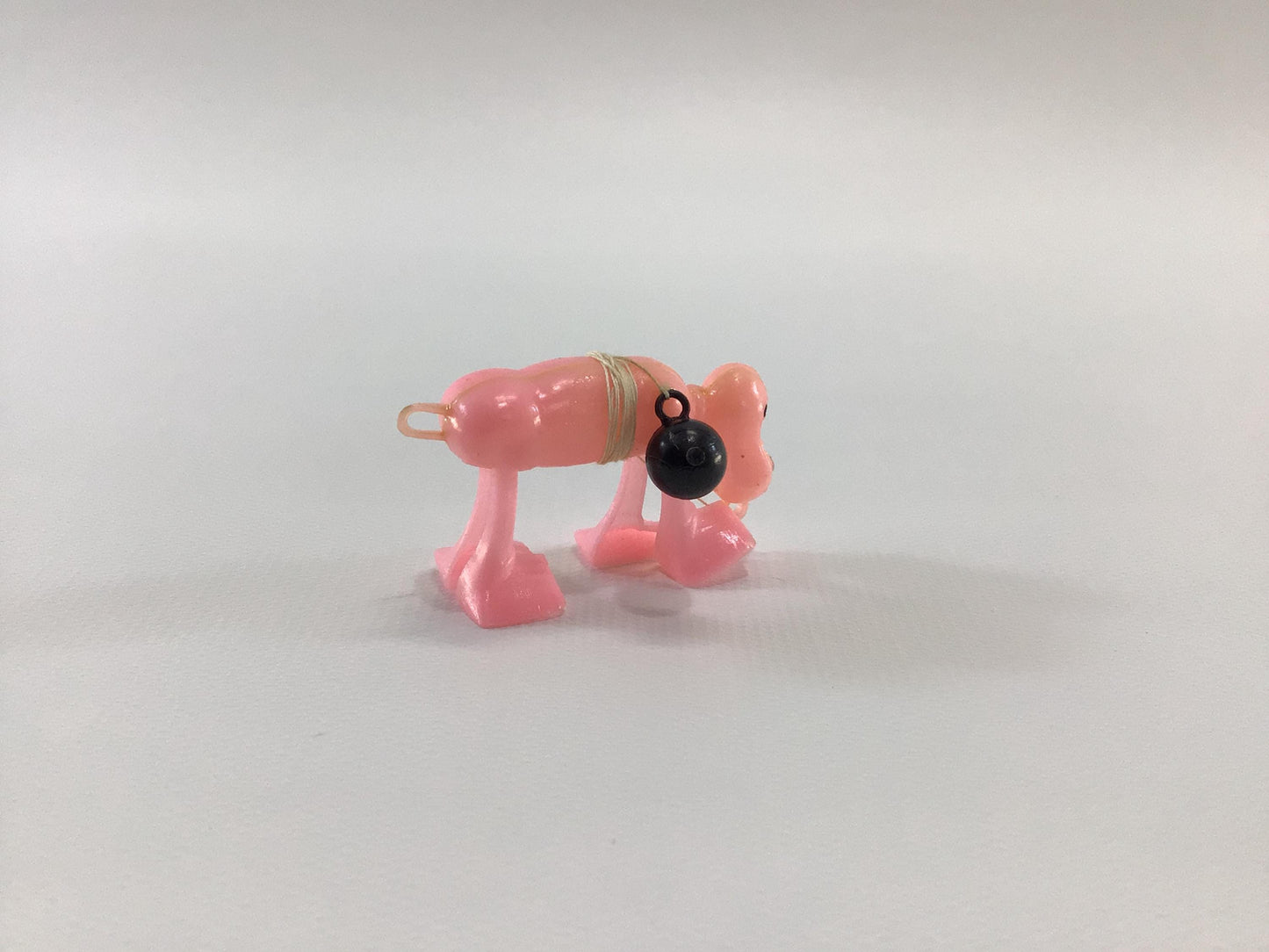Pink Space Walking Dog No 818 Ramp Walker Kitschy Vintage Dime Store Miniature Toy Party Favor