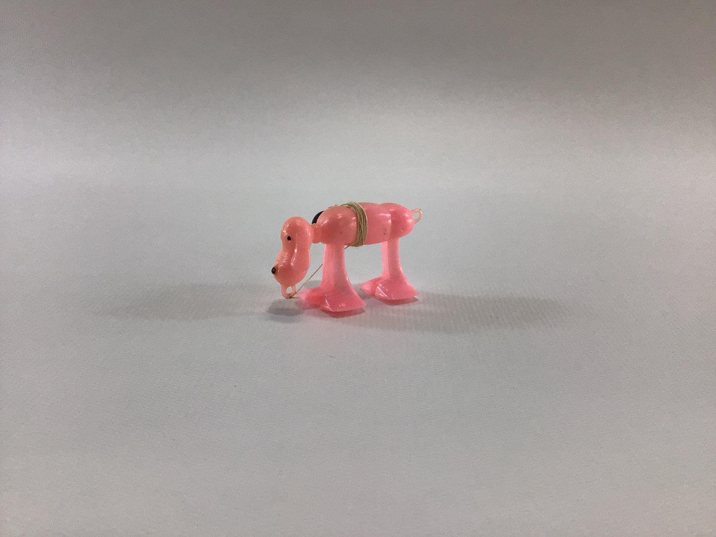 Pink Space Walking Dog No 818 Ramp Walker Kitschy Vintage Dime Store Miniature Toy Party Favor