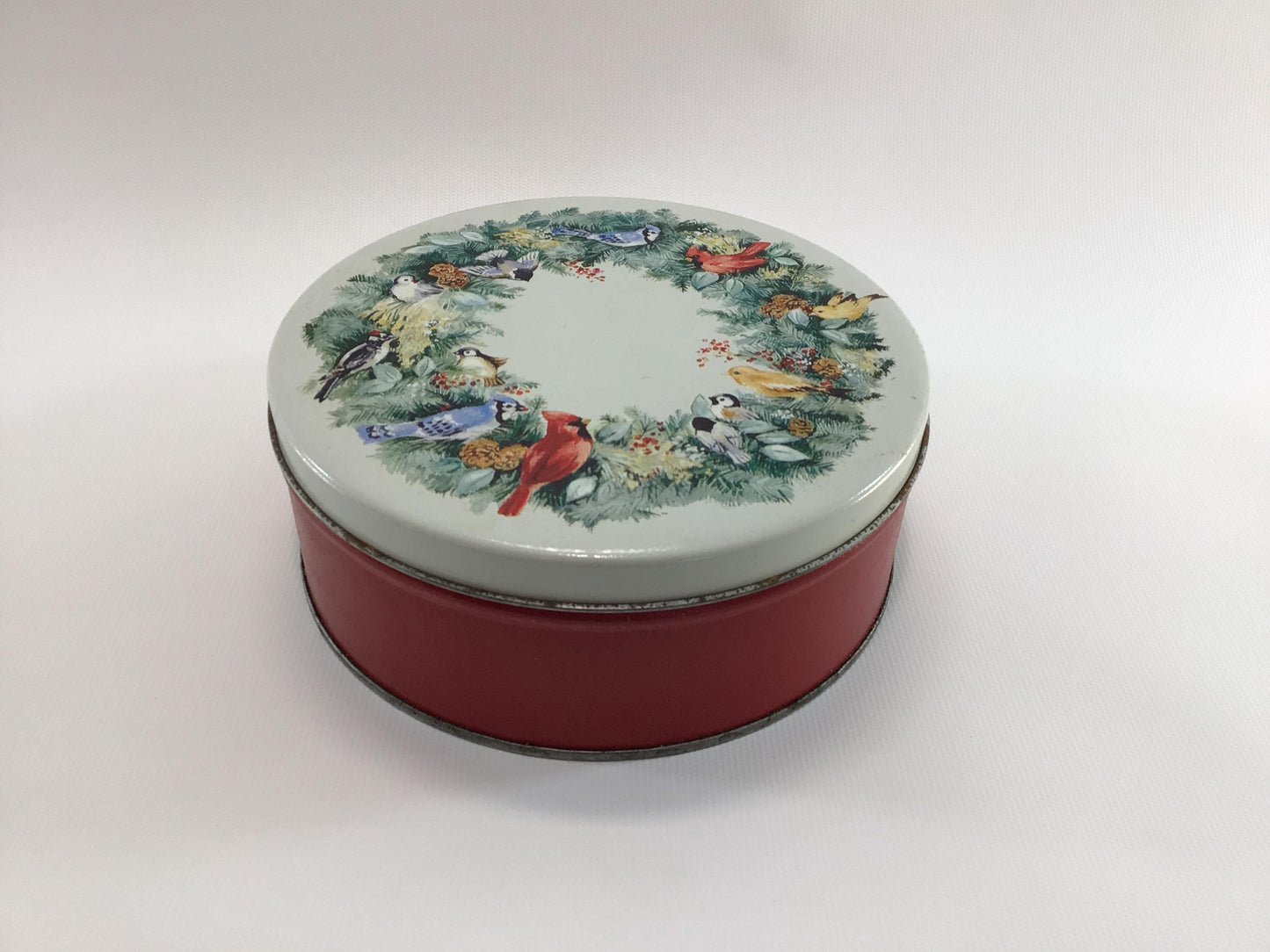 Deluxe Mixed Nuts Tin Vintage 1950s Holiday Ephemera Hillson Nut Company Cleveland
