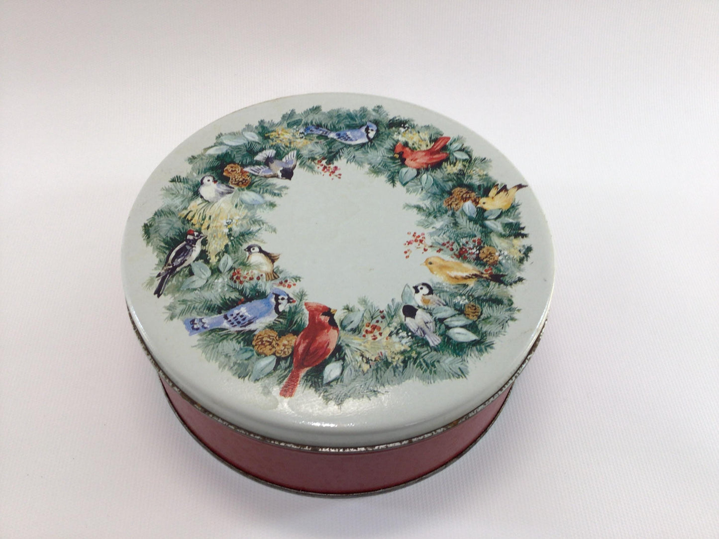 Deluxe Mixed Nuts Tin Vintage 1950s Holiday Ephemera Hillson Nut Company Cleveland