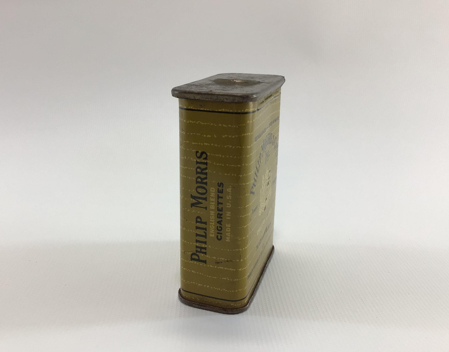 Phillip Morris King Size Cigarette Box Tin Collectible Tobacciana Ephemera