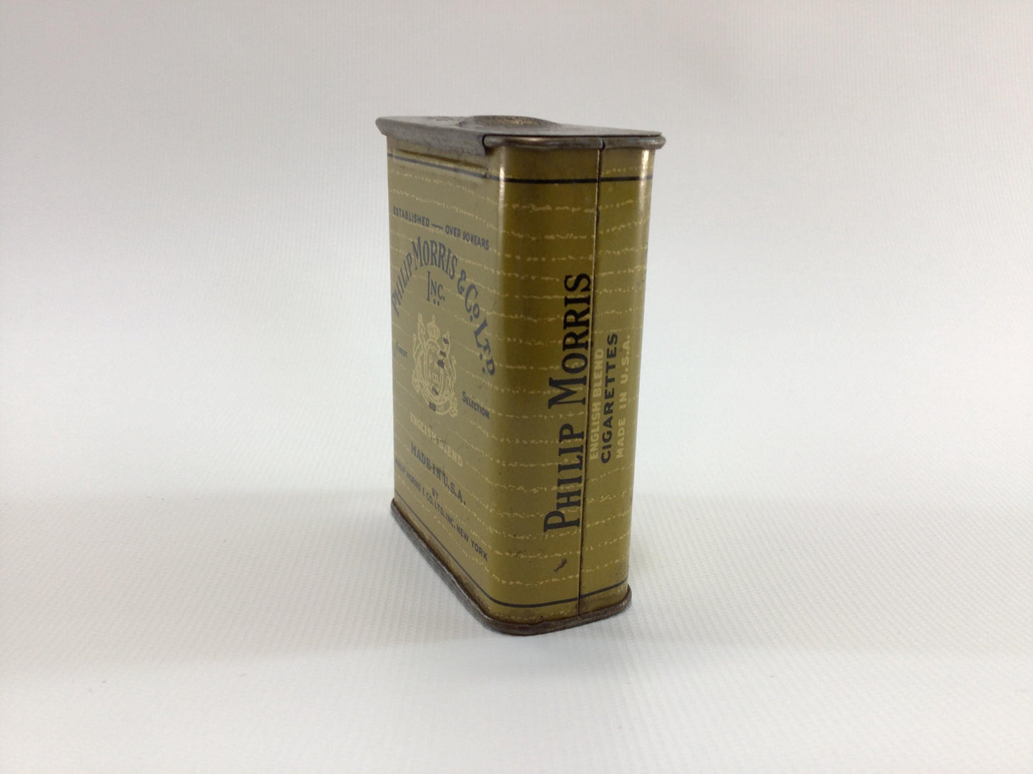 Phillip Morris King Size Cigarette Box Tin Collectible Tobacciana Ephemera