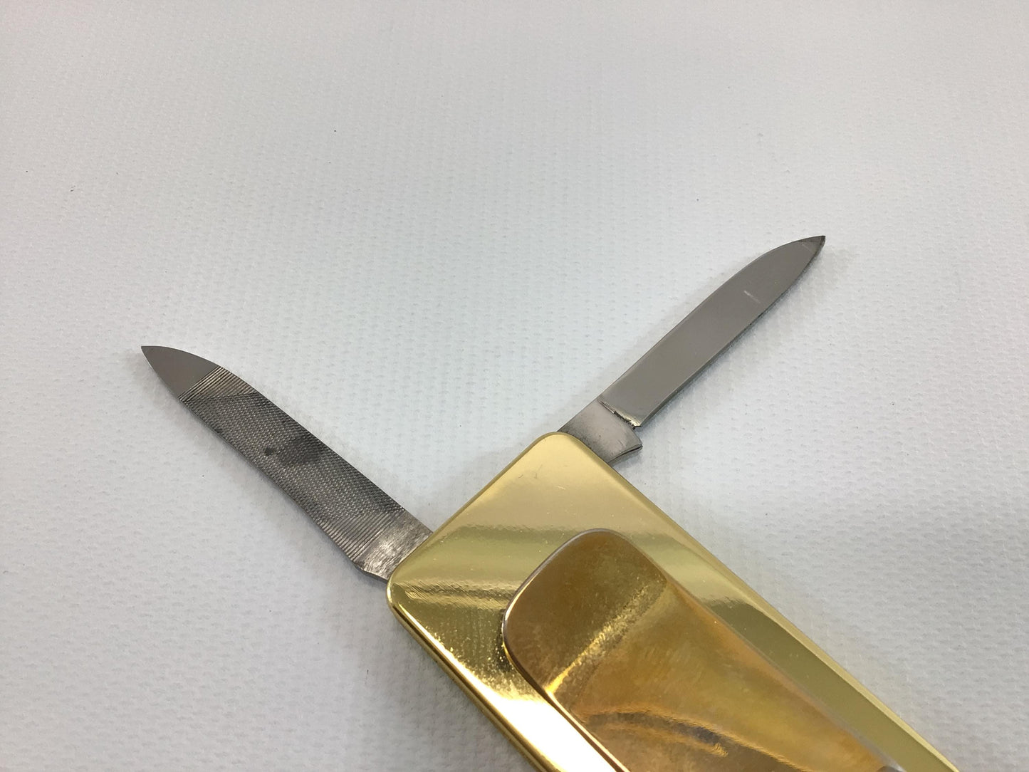 Colibri Money Clip Gentleman's Knife with D T Monogram Vintage Made in Japan Mid Century Men's Fashion Accessory