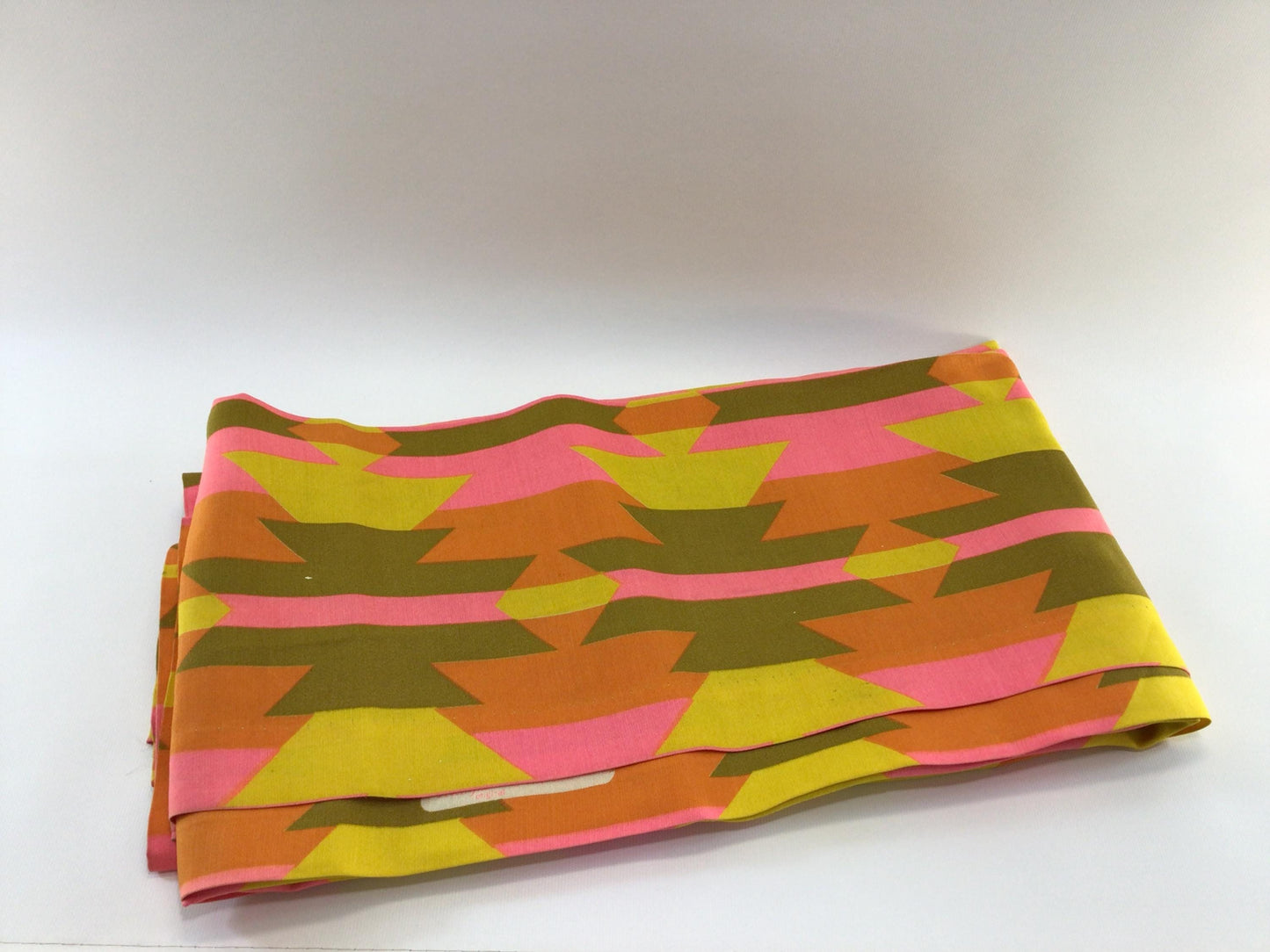 Retro 80s Southwestern Pattern Vintage Pinch Pleat Drapes 40 x 82 Inch Pair of Panels