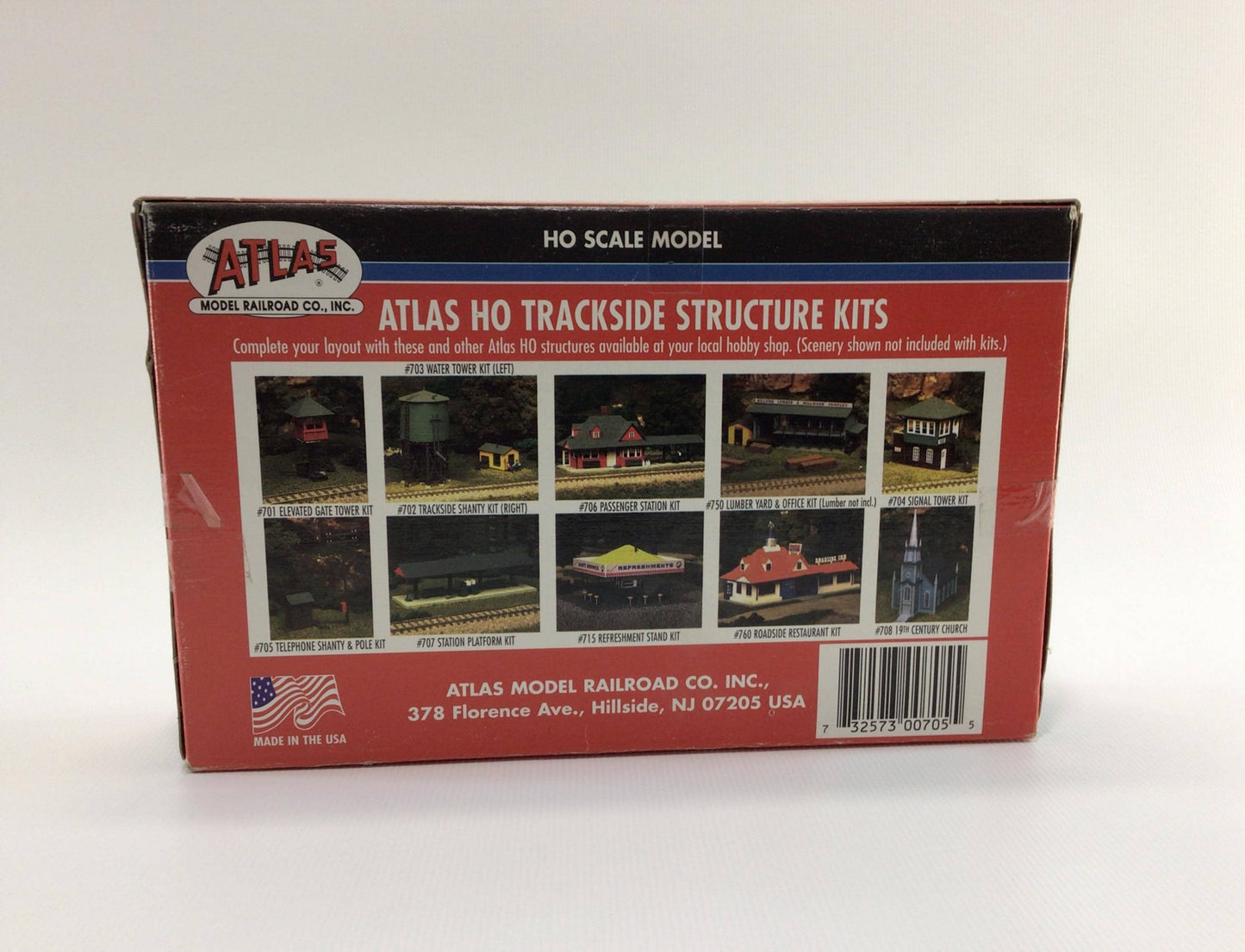 Atlas HO Scale Model Railroad Telephone Shanty & Pole Kit 705 Vintage Miniature Modeling Set