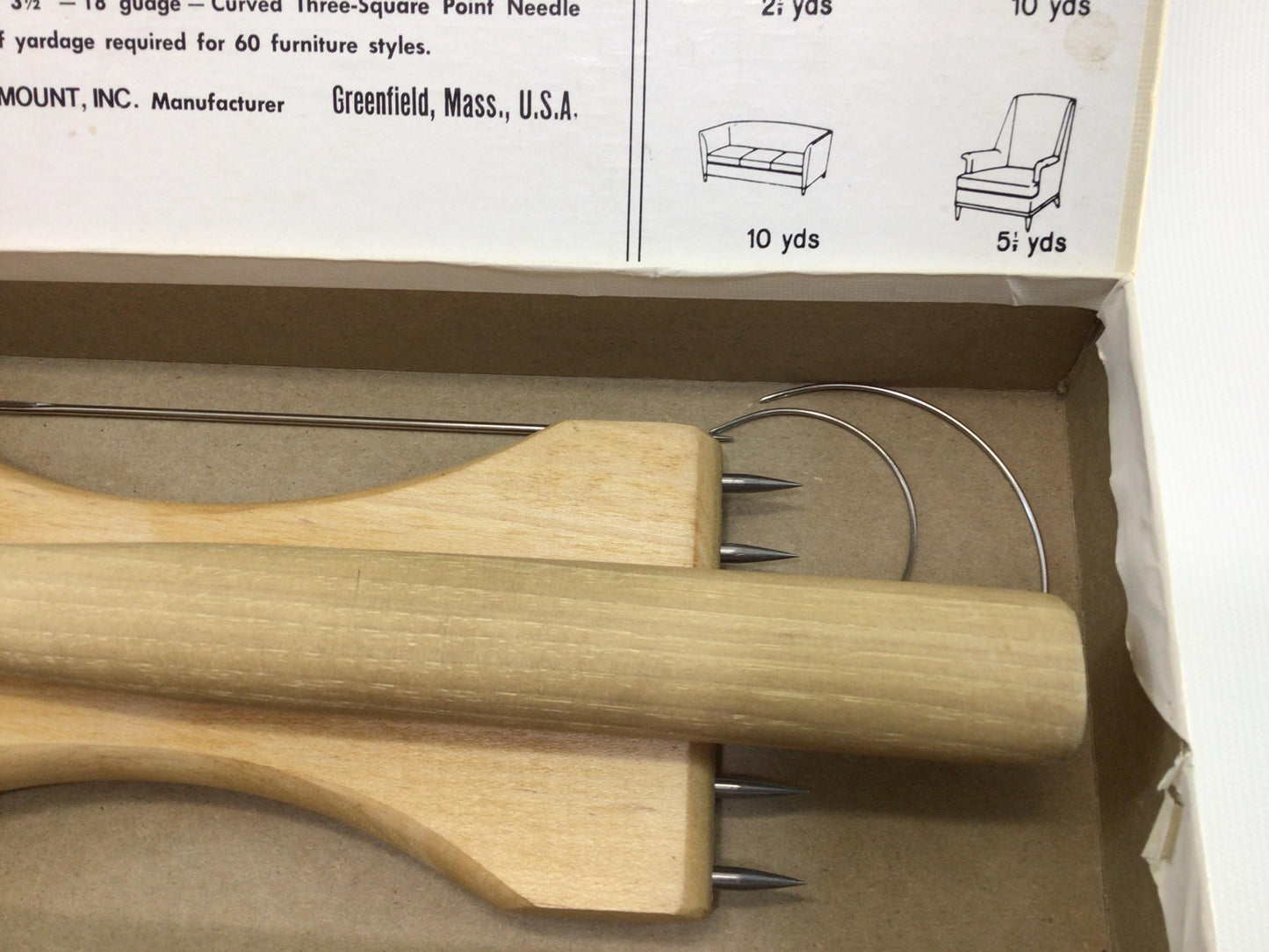 Upholstering Kit George Mount Company No 0 Vintage Quality DIY Tools Made in USA