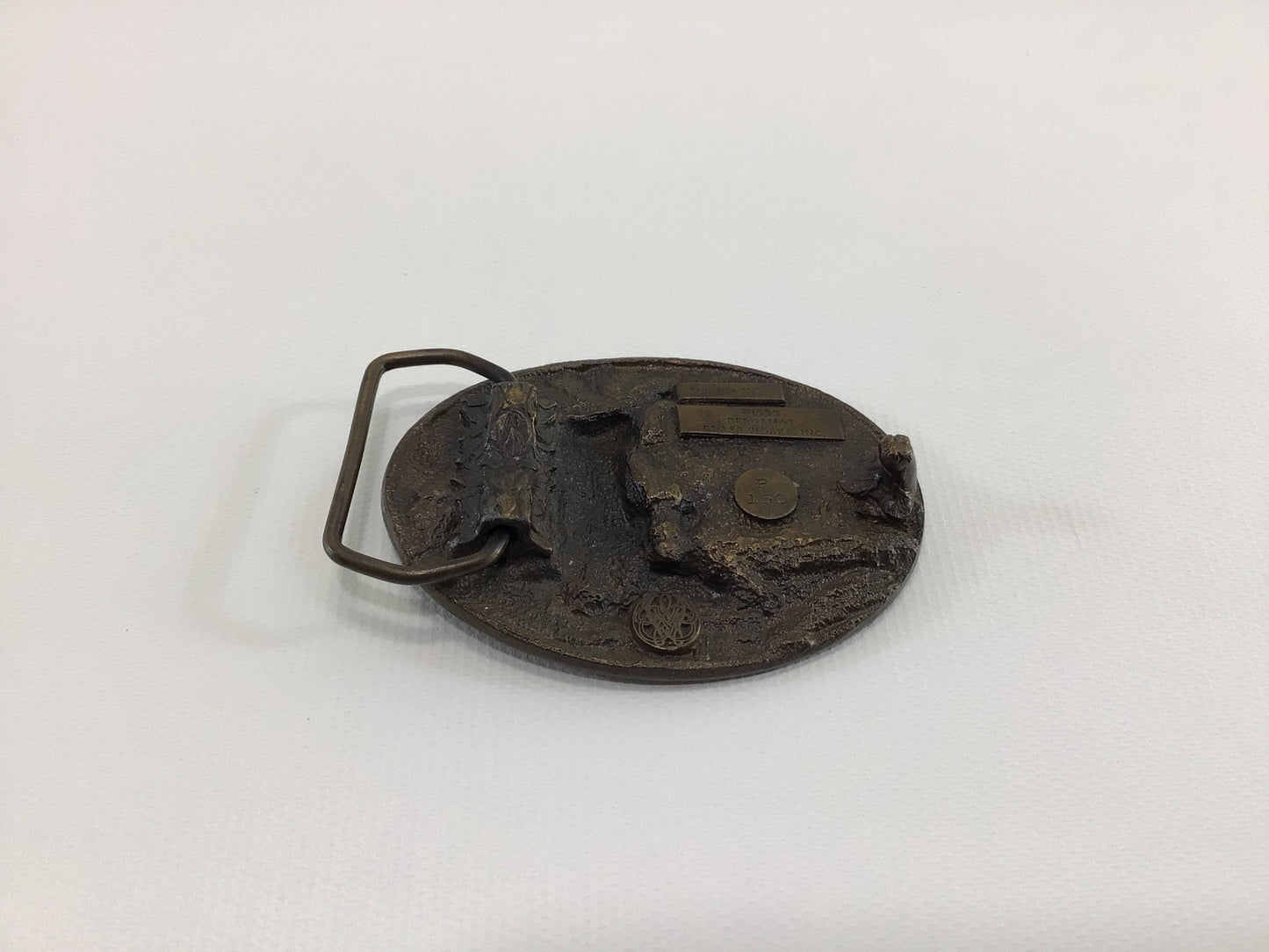 Windmill Belt Buckle 1985 Bergamot Brass Works P 150 Vintage Made in USA Quality