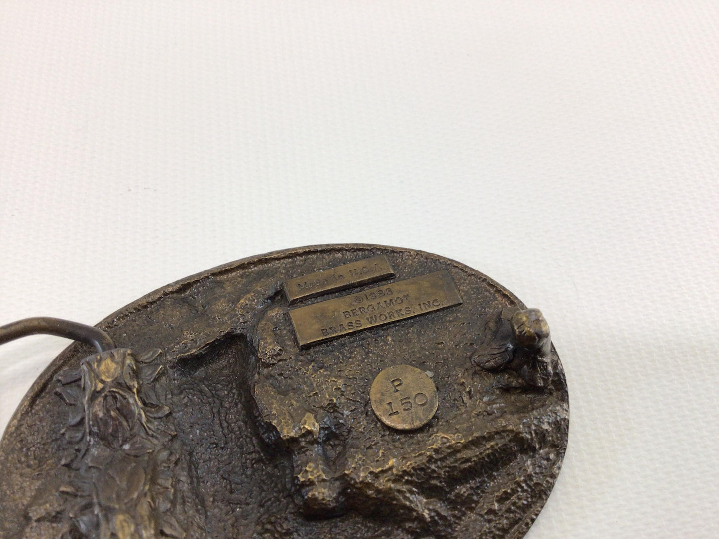 Windmill Belt Buckle 1985 Bergamot Brass Works P 150 Vintage Made in USA Quality