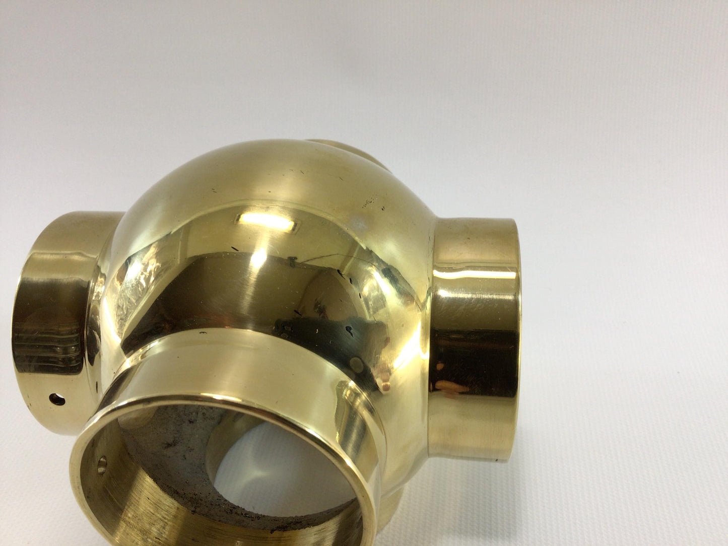 Brass Railing Hardware Lavi Industries Ball Side Outlet Cross 00-707/2 Replacement Parts Pieces for 2" Diameter Tubing