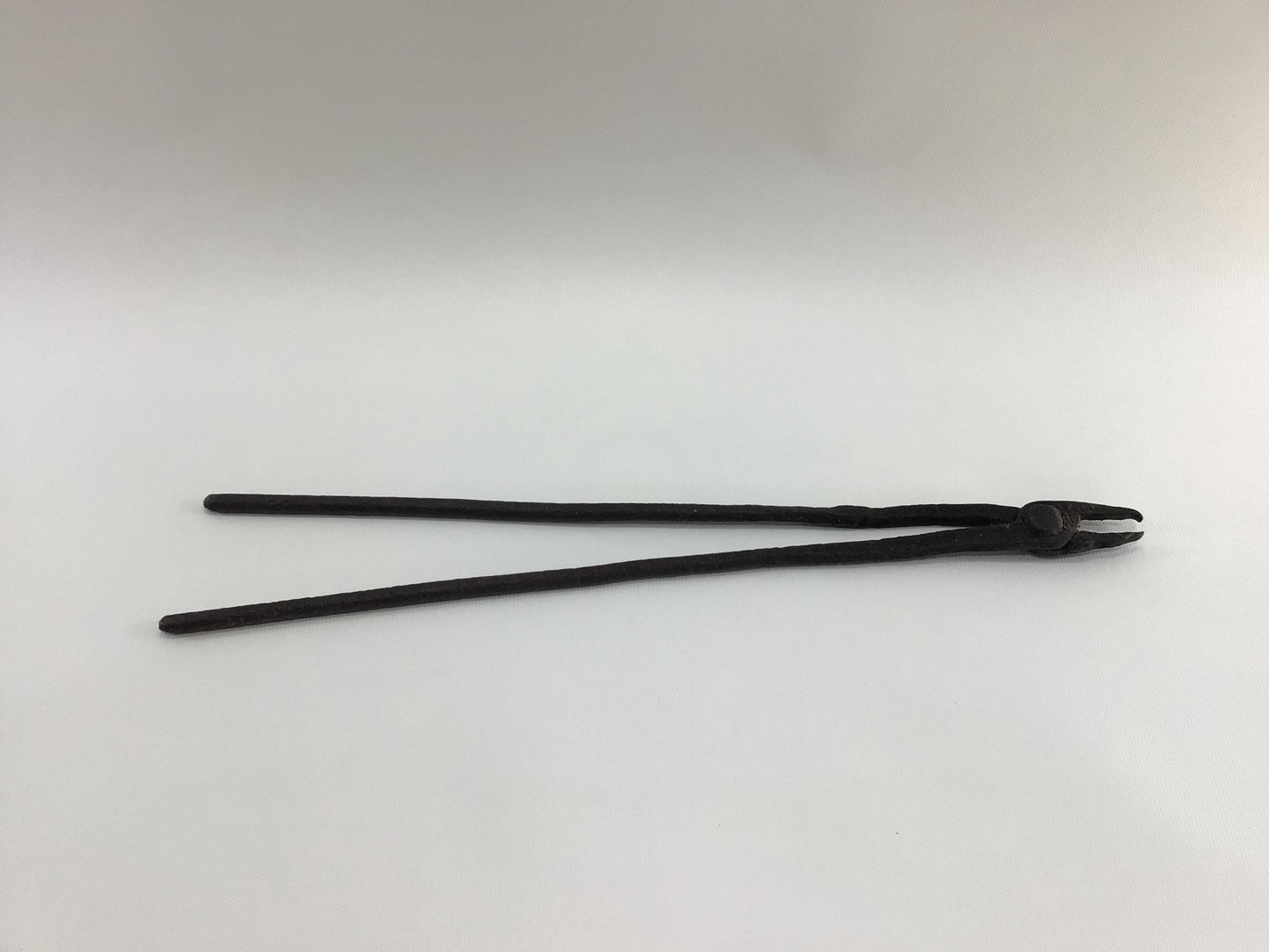 Blacksmith Forge Tongs Hand Made Wrought Iron Antique Primitive Hand Tool