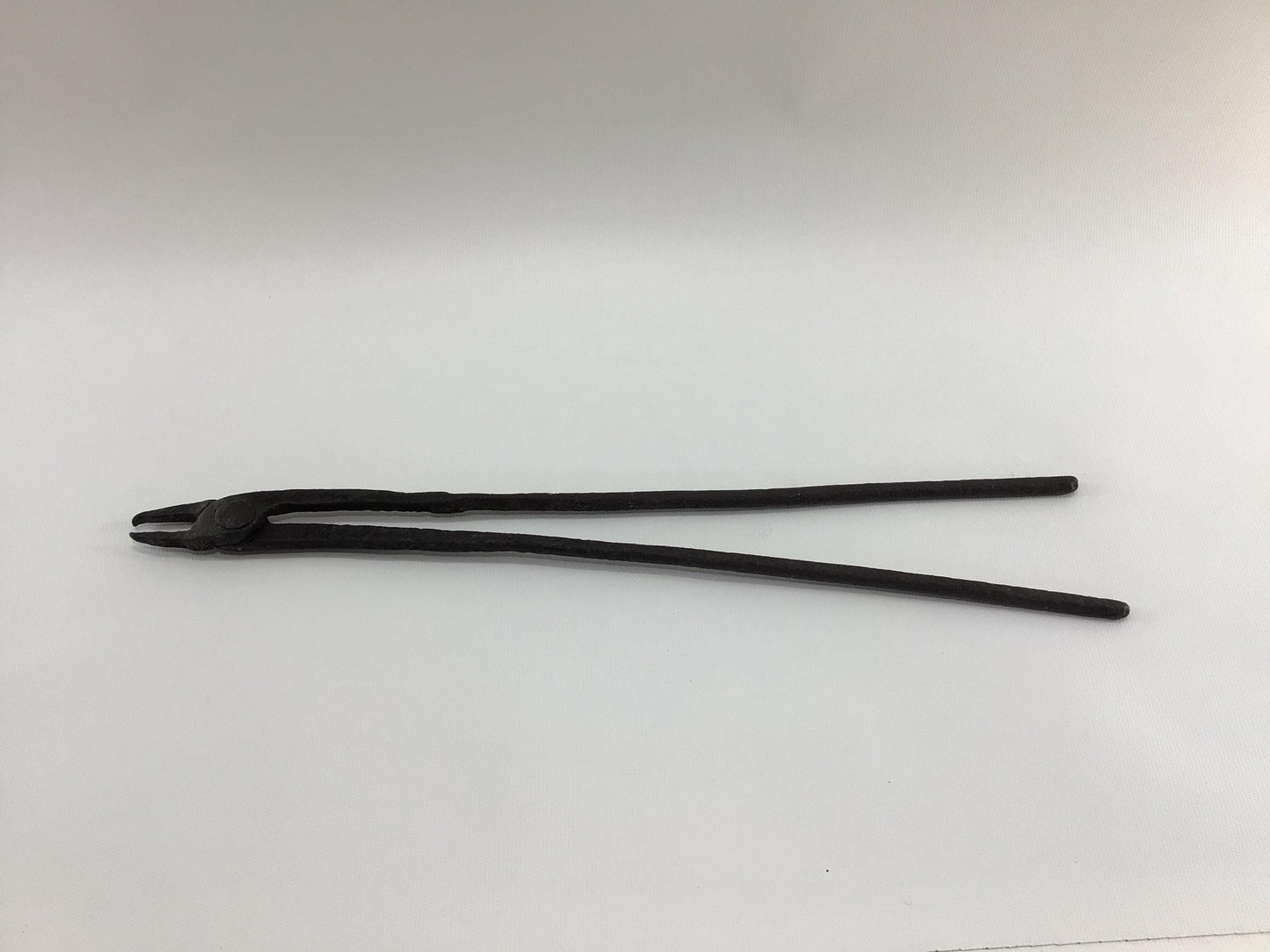 Blacksmith Forge Tongs Hand Made Wrought Iron Antique Primitive Hand Tool