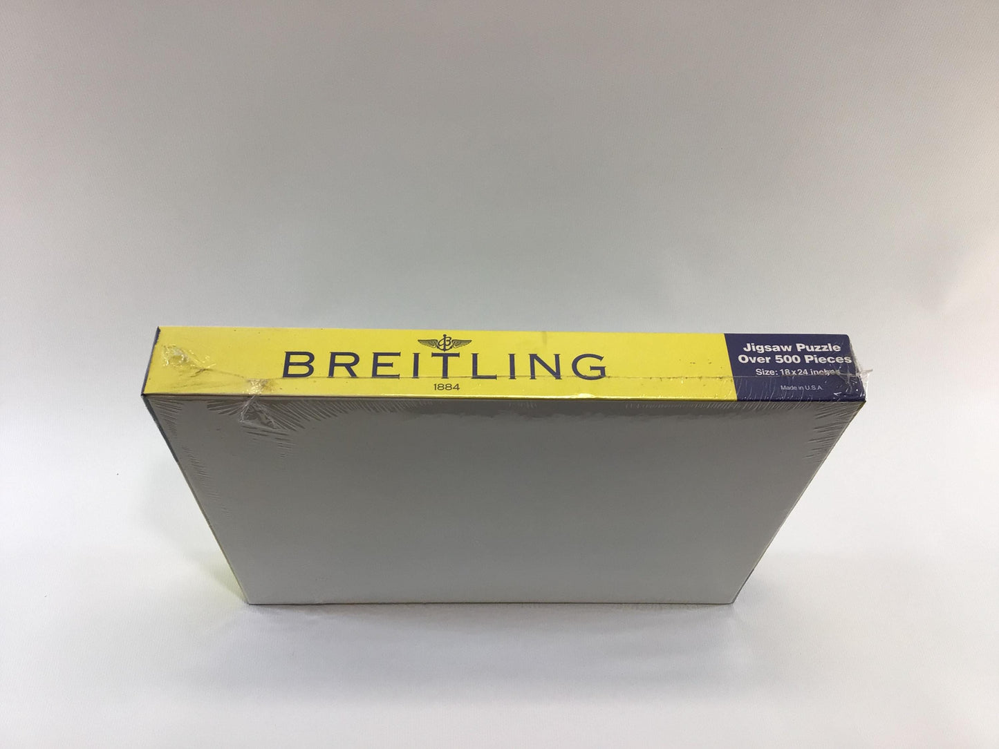 Breitling Swiss Chronometer Advertising 500 Piece Jigsaw Puzzle Air Show Prop Plane Vintage Made in USA