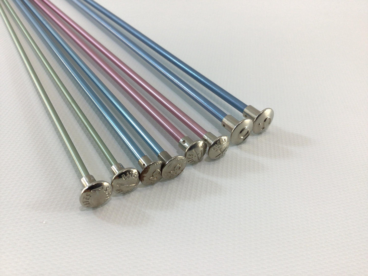 Knitting Needles Lot of 6 Pair 10" Single and Double Point Vintage Textile Tools Sizes 1 3 4 and 5