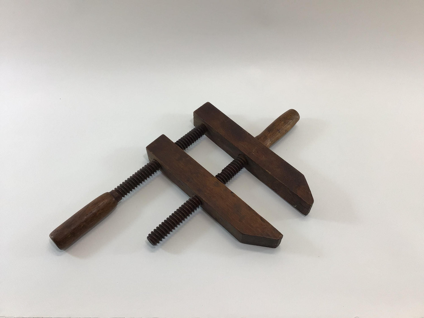 Antique Hardwood 12" Wood Clamp Rustic Primitive Carpenter's Hand Tool
