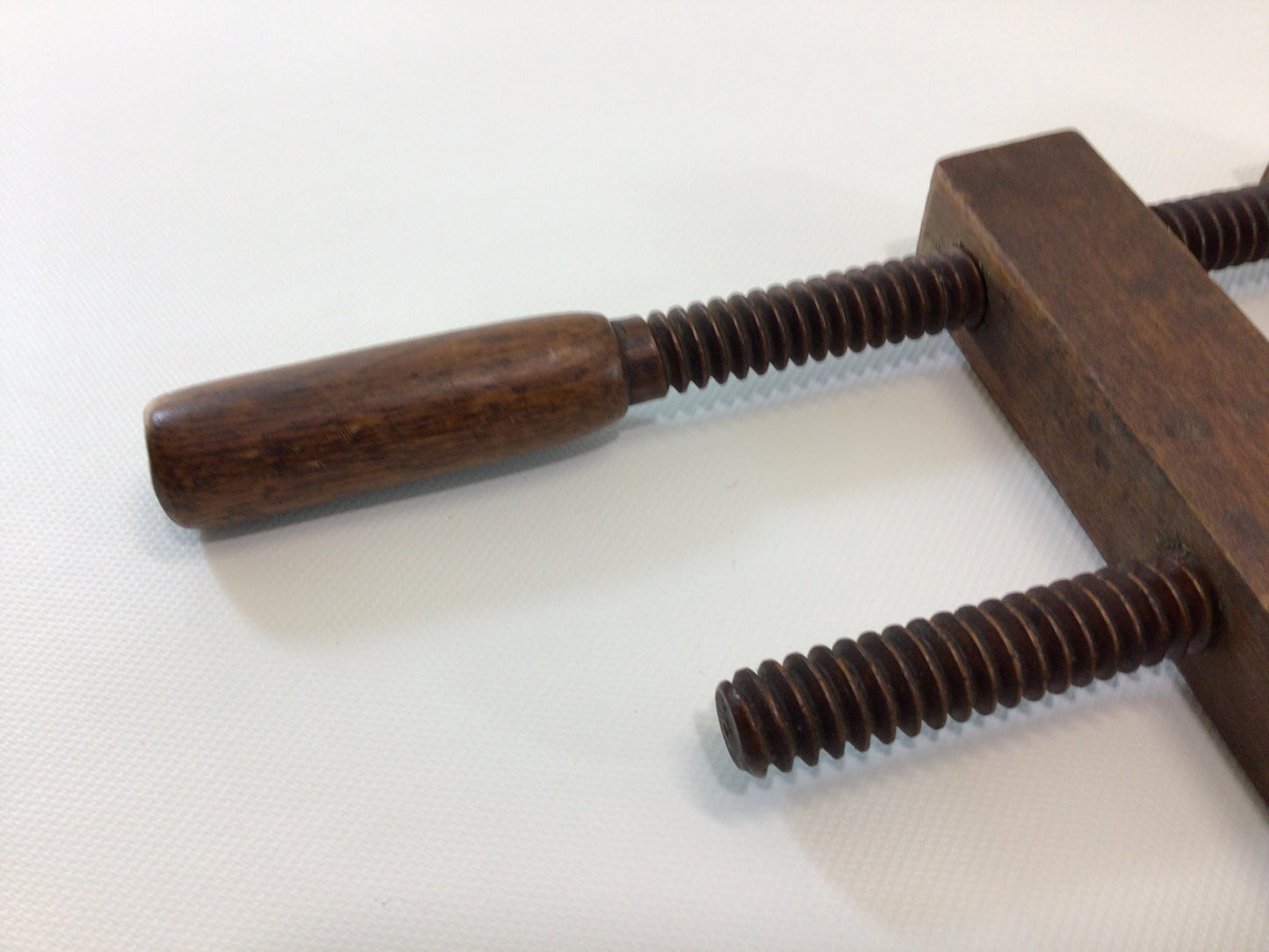 Antique Hardwood 12" Wood Clamp Rustic Primitive Carpenter's Hand Tool