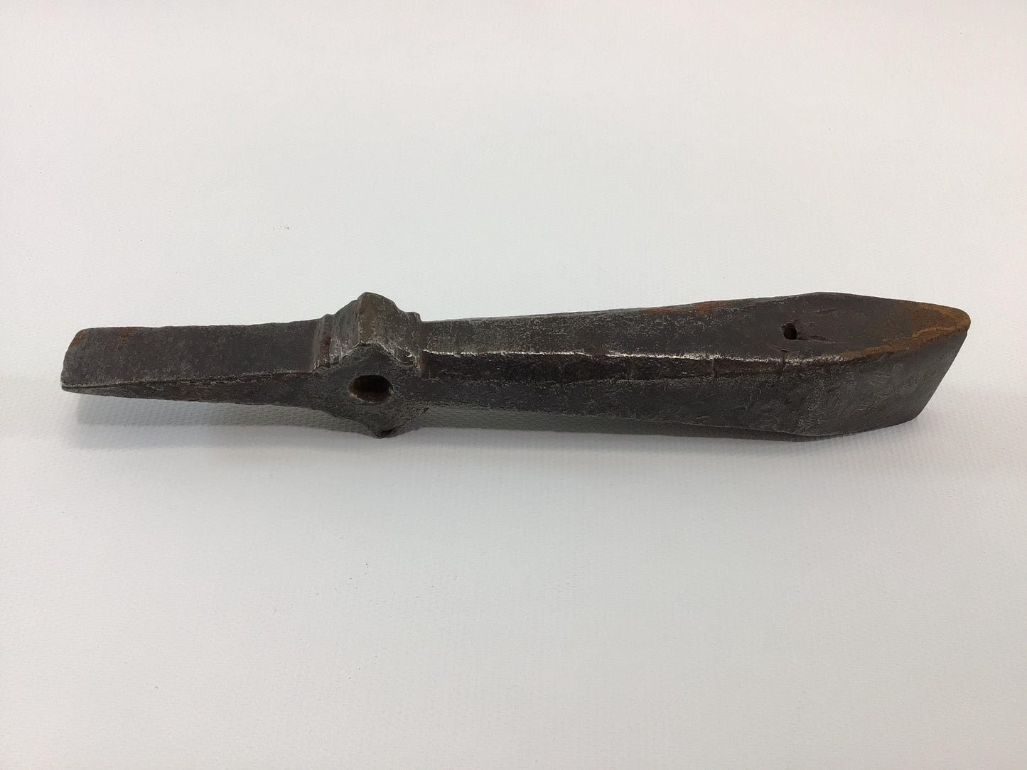 Blacksmith Hot Chisel Double Ended Cut-Off Anvil Antique Rustic Primitive Iron Forge Hand Tool