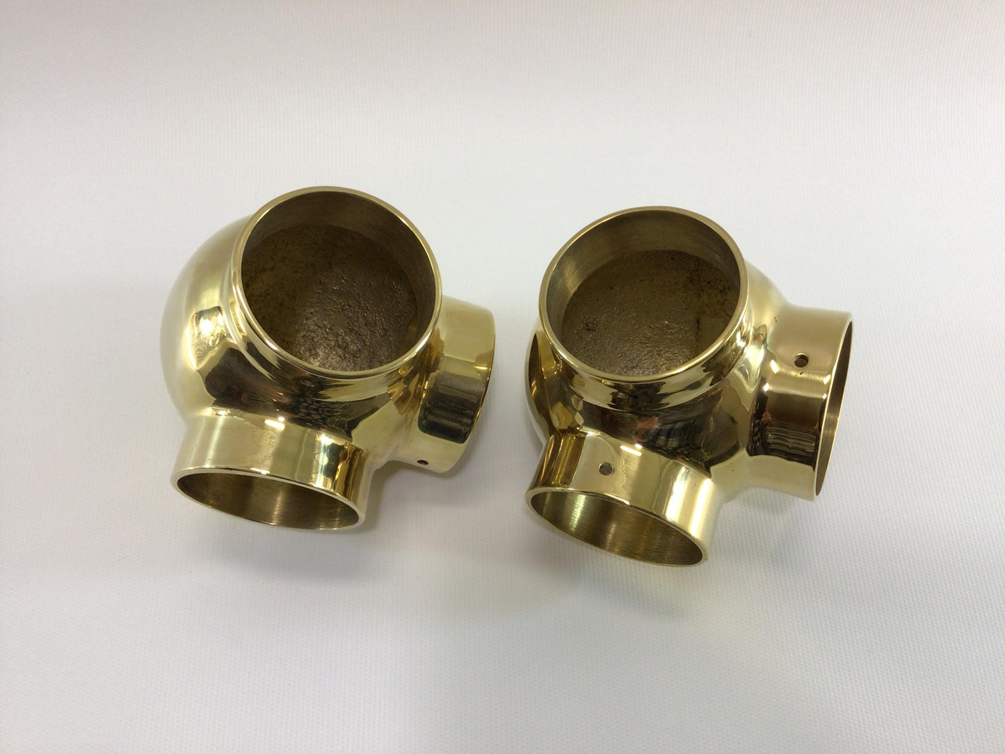Brass Railing Hardware Lavi Industries Ball Side Outlet 90 Degree Elbow 00-703/2 Set of 2 Replacement Parts Pieces for 2" Diameter Tubing