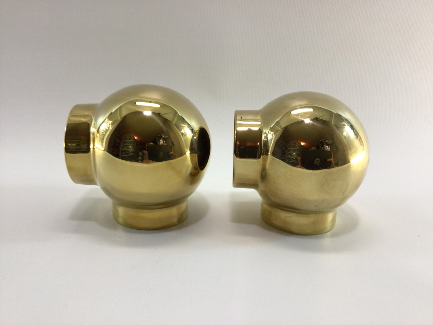 Brass Railing Hardware Lavi Industries Ball 90 Degree Elbow 00-702/2 Set of 2 Replacement Parts Pieces for 2" Diameter Tubing