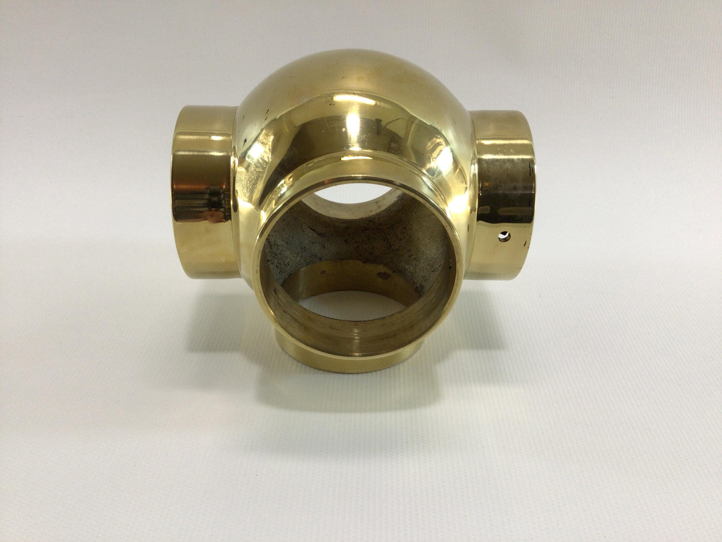 Brass Railing Hardware Lavi Industries Ball Side Outlet Cross 00-707/2 Replacement Parts Pieces for 2" Diameter Tubing