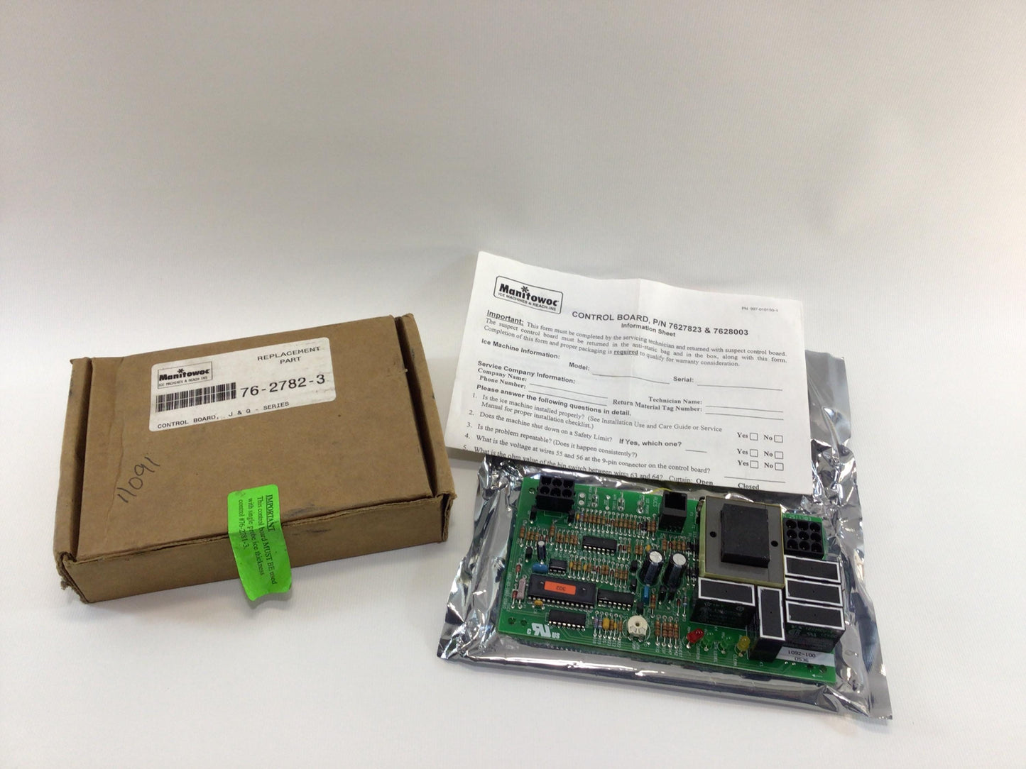 Ice Box Control Board Manitowoc J&Q Series 76-2782-3 Vintage NOS Electronics Replacement Part