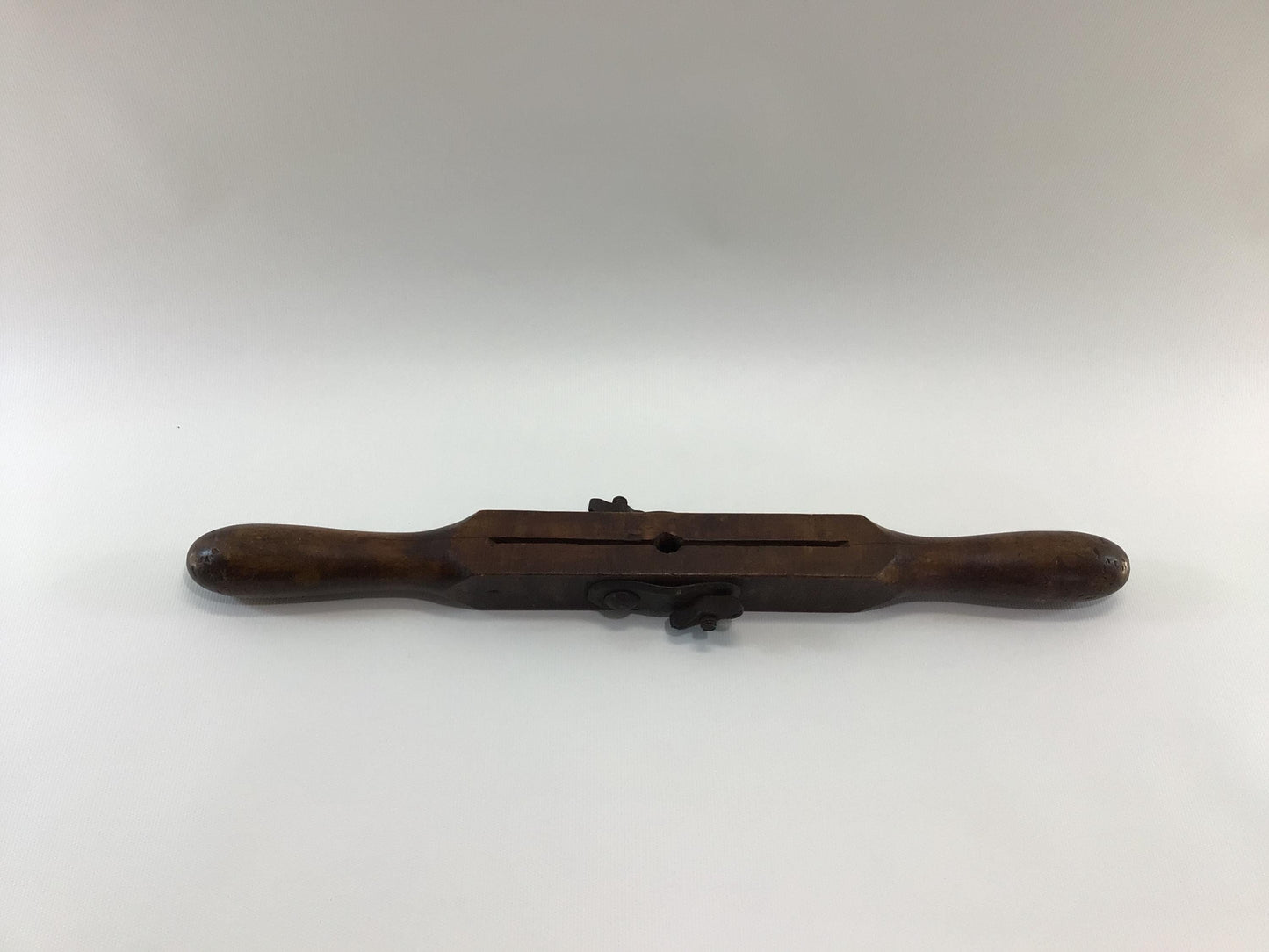 Auger Bit T-Handle Antique Hardwood Rustic Primitive Carpenter's Hand Tool P S & W Company