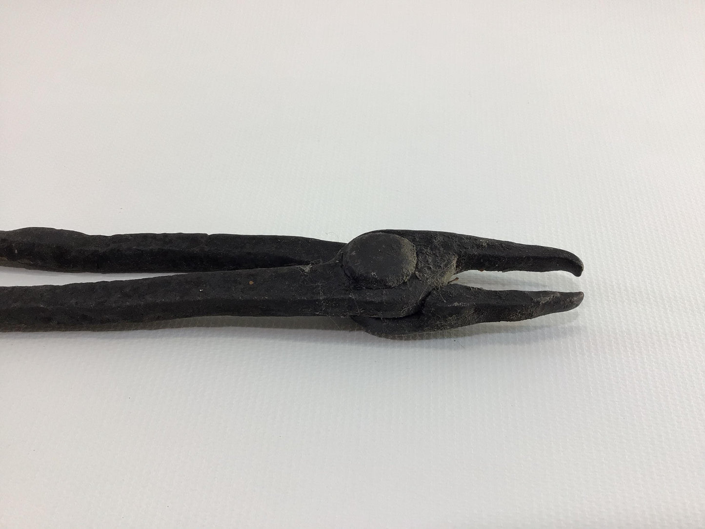 Blacksmith Forge Tongs Hand Made Wrought Iron Antique Primitive Hand Tool