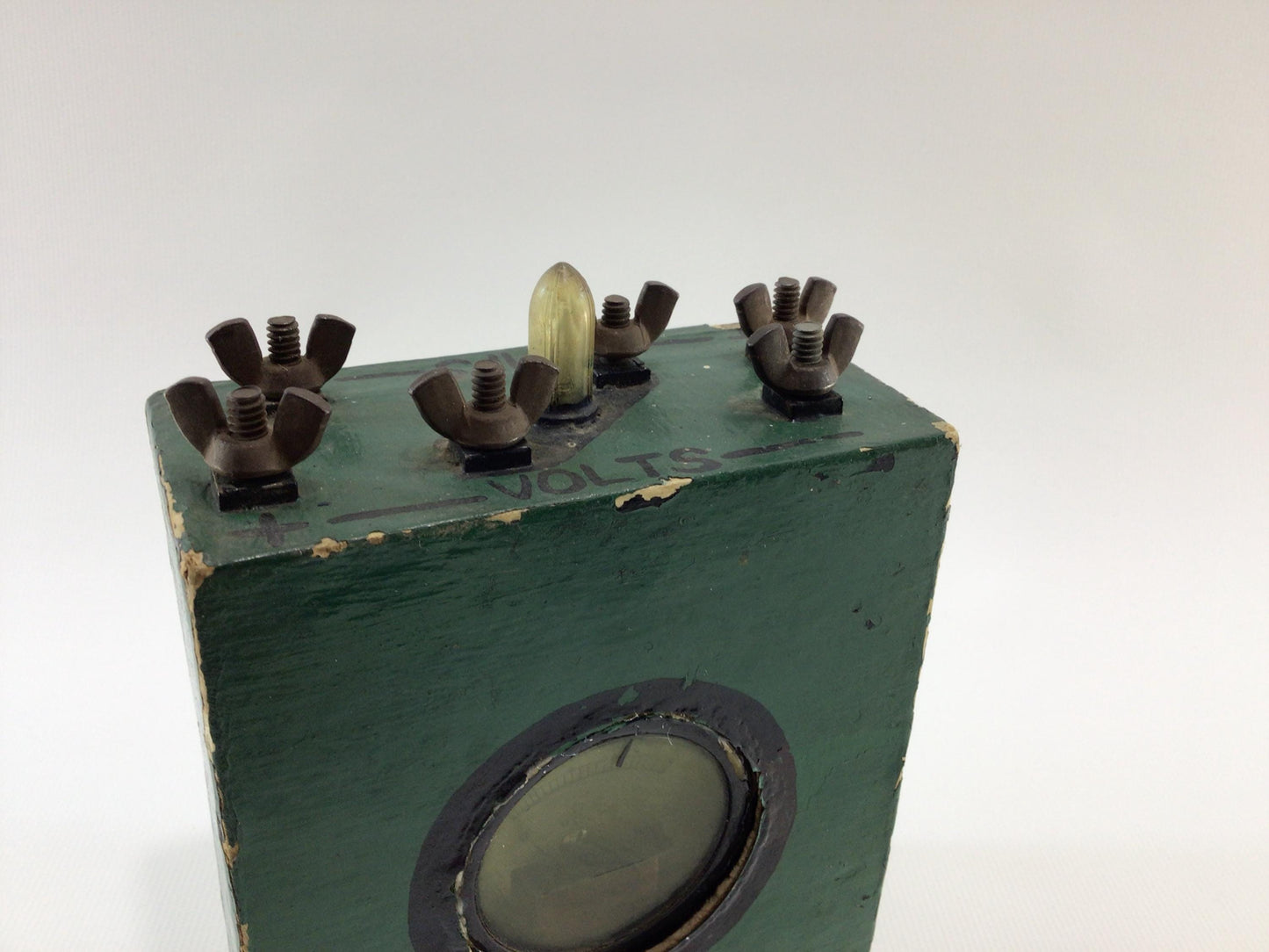 Volt / Amperage Tester Vintage Handmade Steampunk Electrical Gadget - Untested