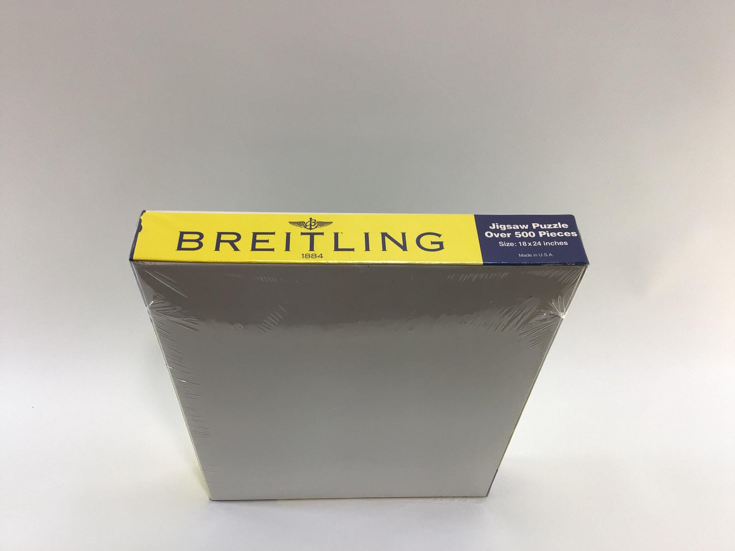 Breitling Swiss Chronometer Advertising 500 Piece Jigsaw Puzzle Air Show Prop Plane Vintage Made in USA