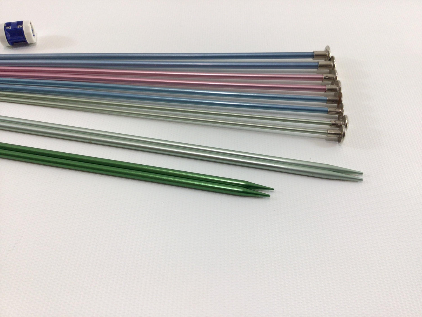 Knitting Needles Lot of 6 Pair 10" Single and Double Point Vintage Textile Tools Sizes 1 3 4 and 5
