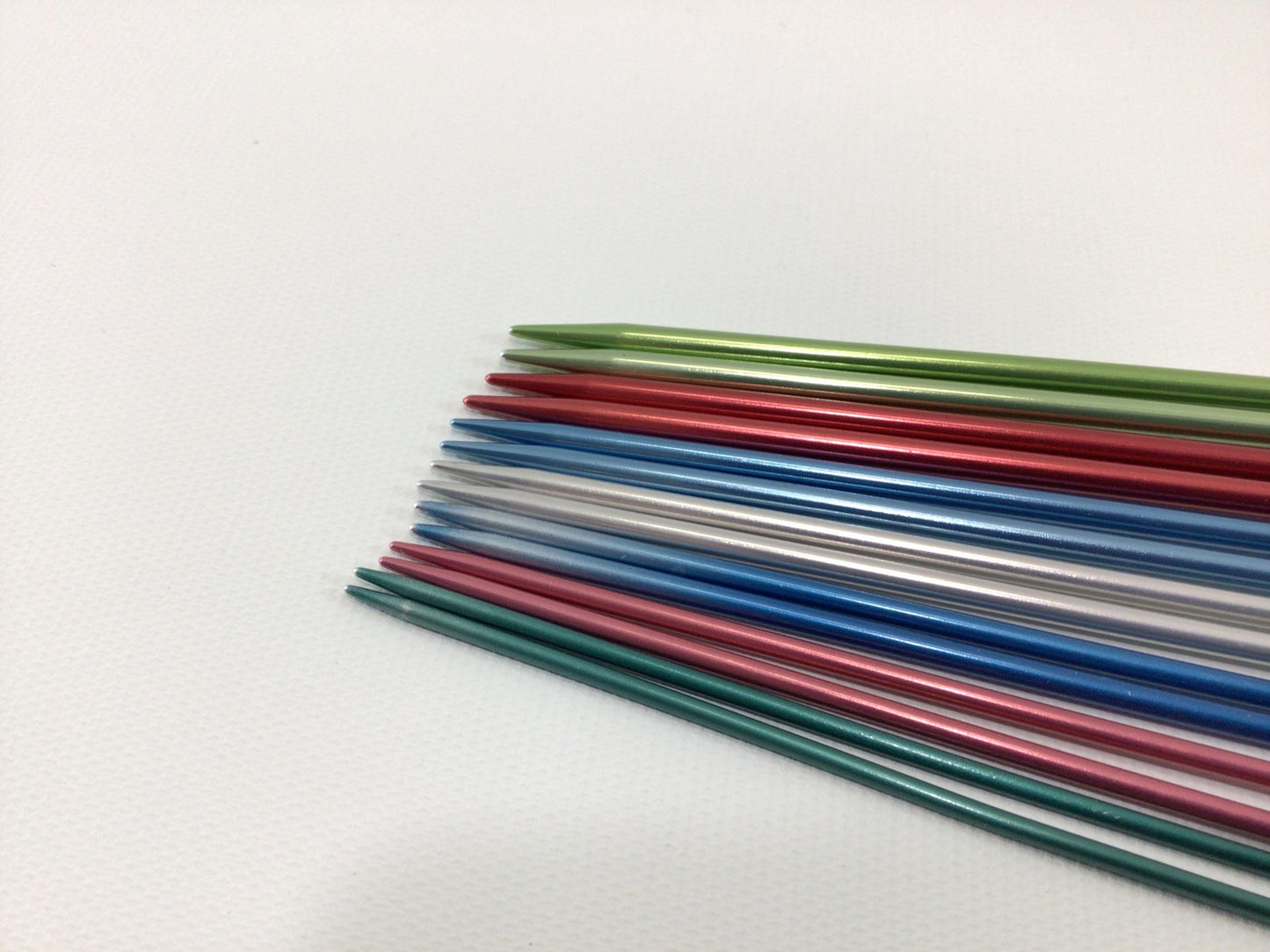 Knitting Needles Lot of Pair 10" Single Point Vintage Textile Tools Sizes 1 through 7