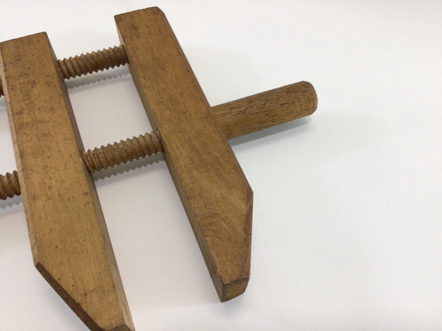 Antique Hardwood 14" Wood Clamp Rustic Primitive Carpenter's Hand Tool