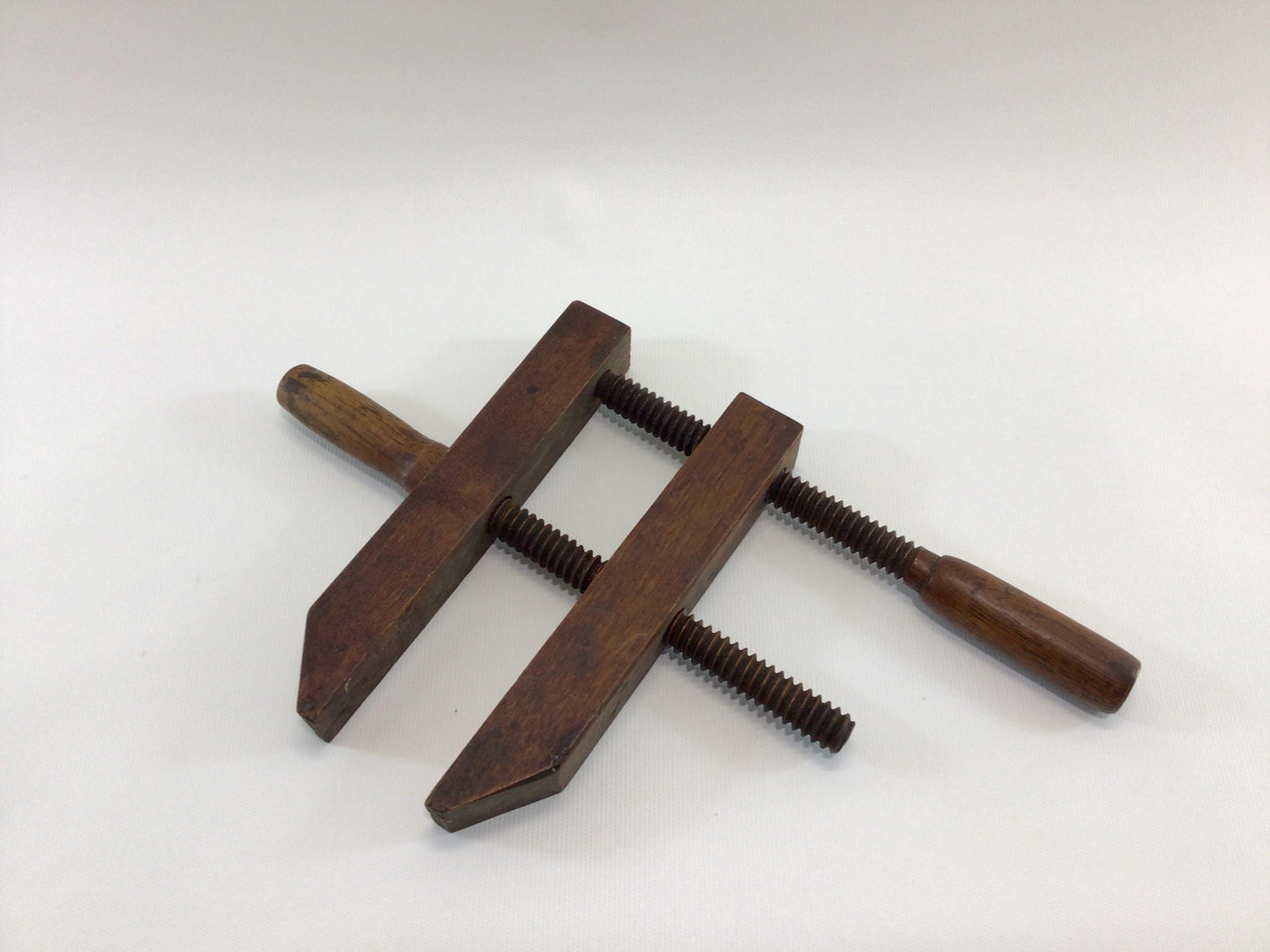 Antique Hardwood 12" Wood Clamp Rustic Primitive Carpenter's Hand Tool