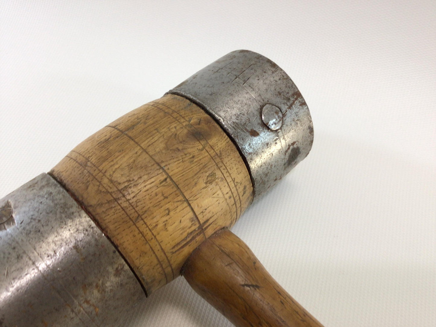 Carpenter's Ferrule End Pestle Mallet Antique Primitive Rustic Quality Made Woodworking Hand Tool
