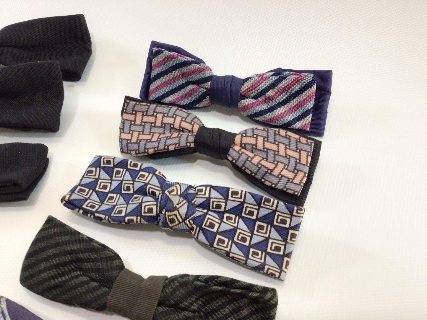 Boys Bow Tie Lot of 9 Vintage 1950s Children's Fashion Collectibles Royal Ormond and Best Clip