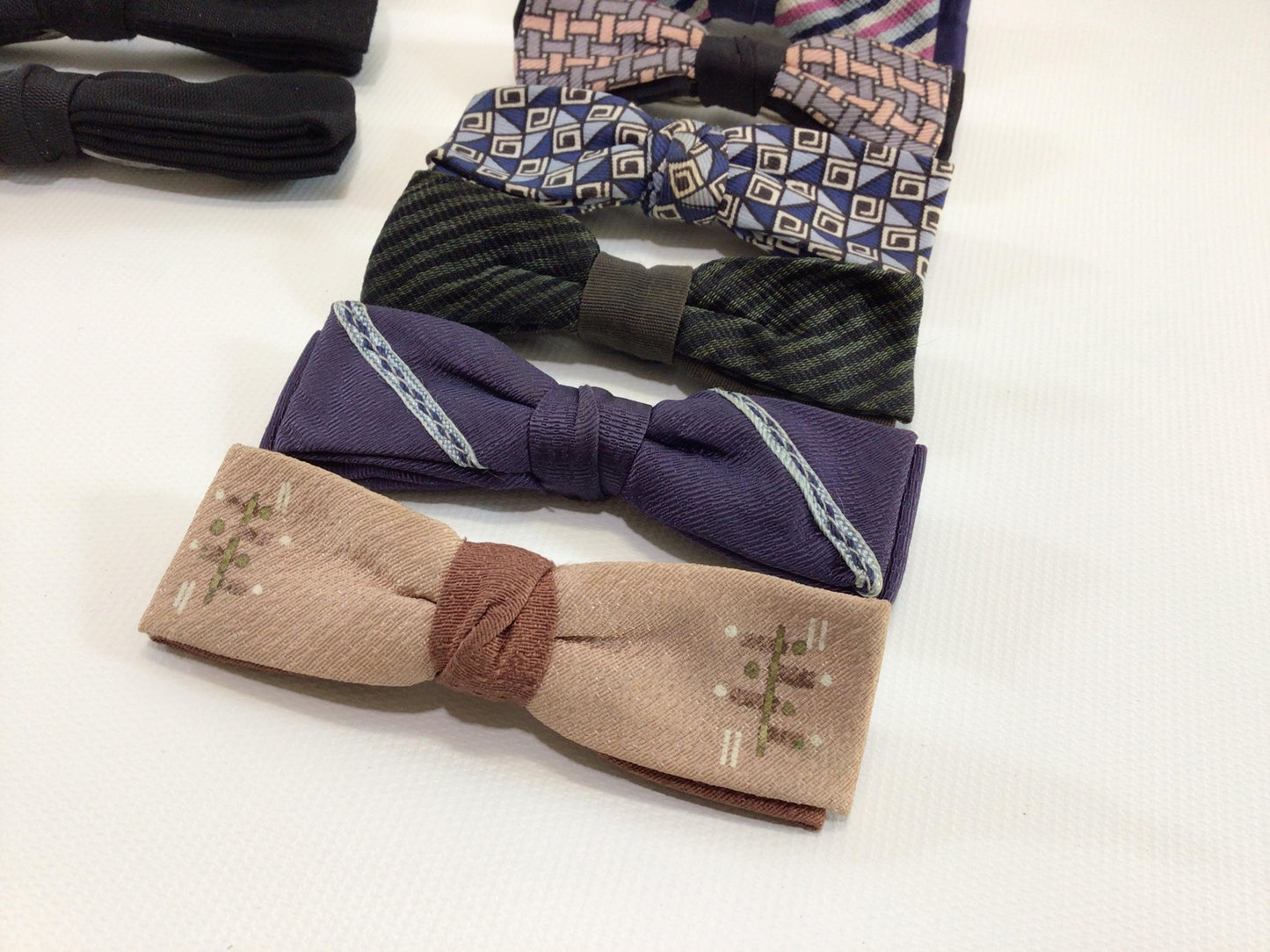 Boys Bow Tie Lot of 9 Vintage 1950s Children's Fashion Collectibles Royal Ormond and Best Clip