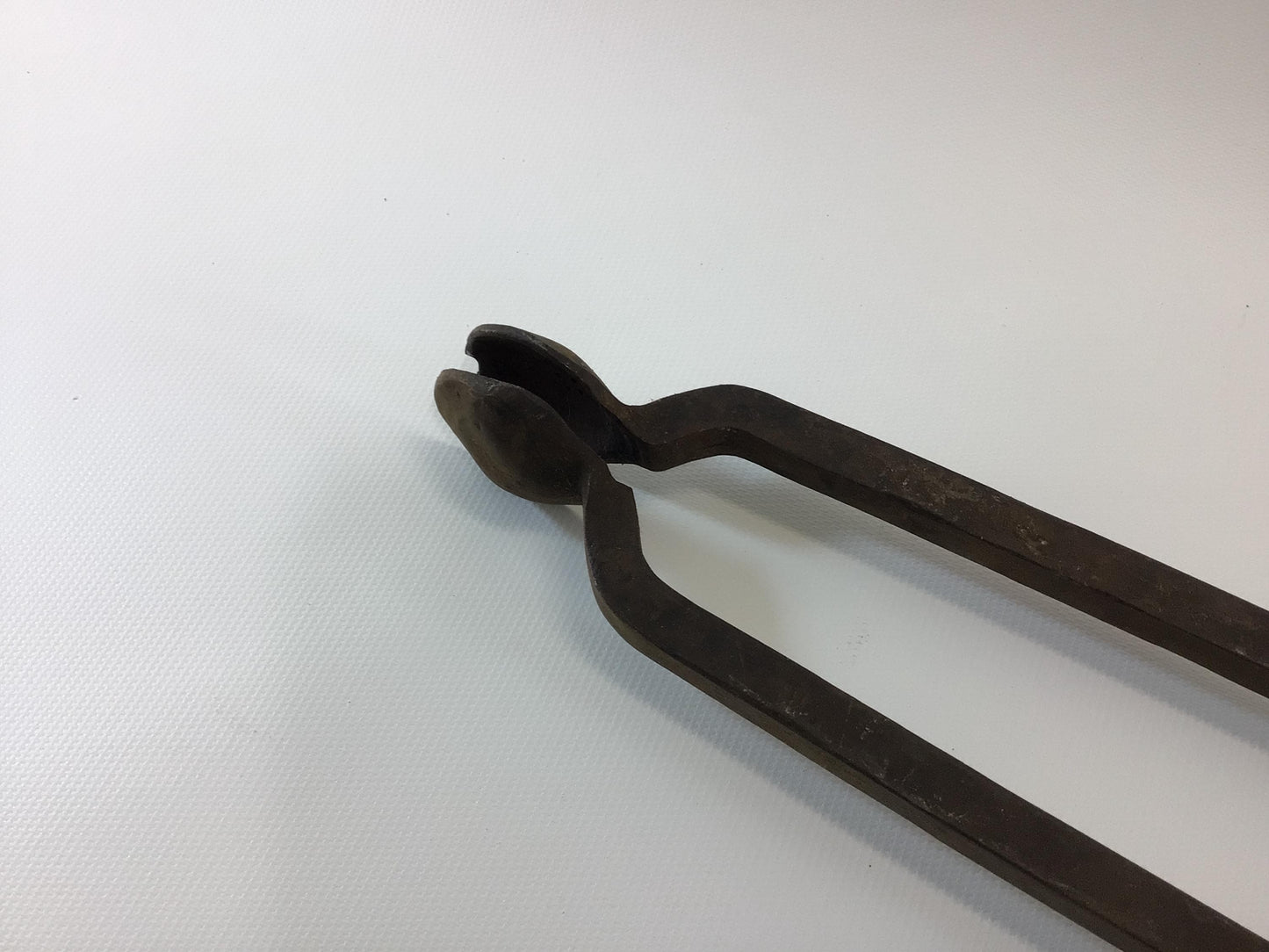 Hearth Ware 27" Hinged Fireplace Tongs Quality Made Antique Wrought Iron Rustic Primitive Hand Tool