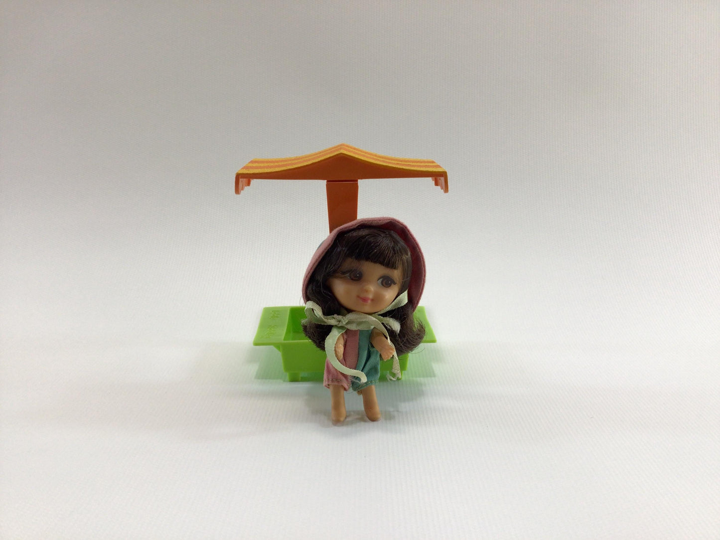 Liddle Kiddles 1966 Millie Middle Sandbox Girl Vintage Mattel Soft Rubber Miniature Toy Doll
