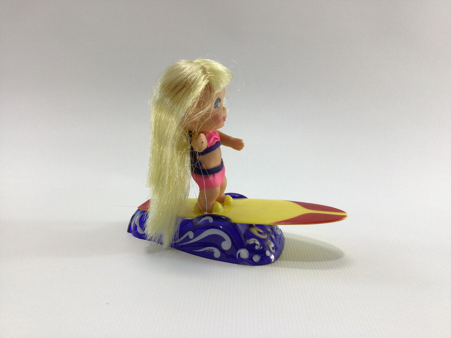 Liddle Kiddles Surfy Skiddle Surfer Girl Vintage 1960s Mattel Soft Rubber Miniature Toy Doll