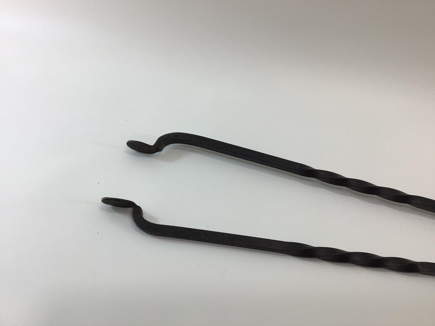 Hearth Ware 26" Spring Tension Fireplace Tongs Quality Made Vintage Iron Rustic Primitive Hand Tool
