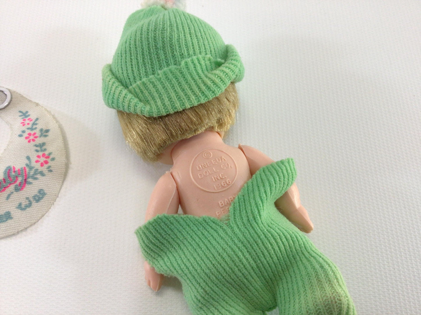 Uneeda Hee Wee Baby Boy Doll 1960s Vintage Hard Plastic Toy Toddler