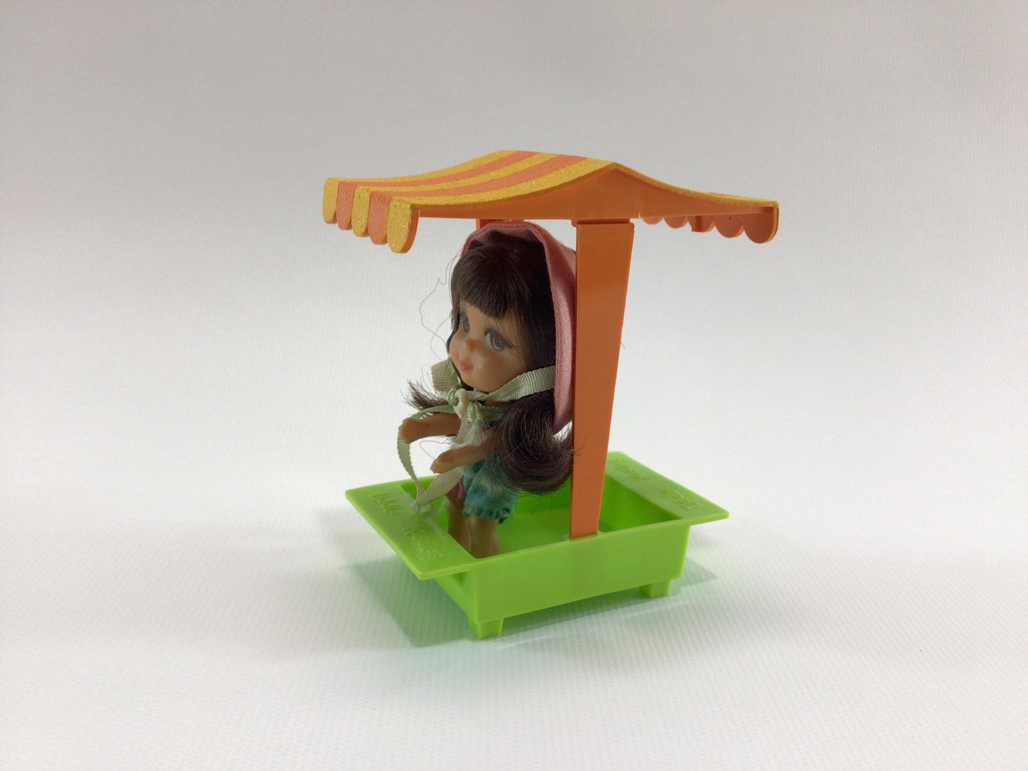 Liddle Kiddles 1966 Millie Middle Sandbox Girl Vintage Mattel Soft Rubber Miniature Toy Doll