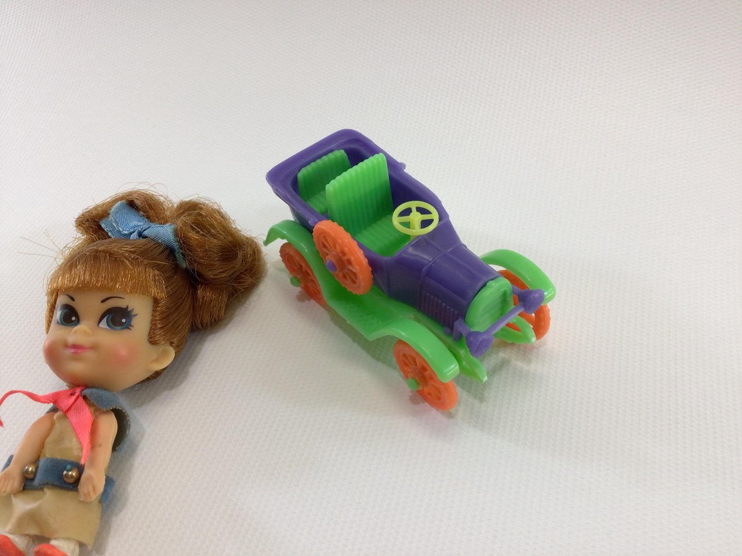 Liddle Kiddles N Kars Teresa Touring Vintage 1960s Mattel Soft Rubber Miniature Toy Doll