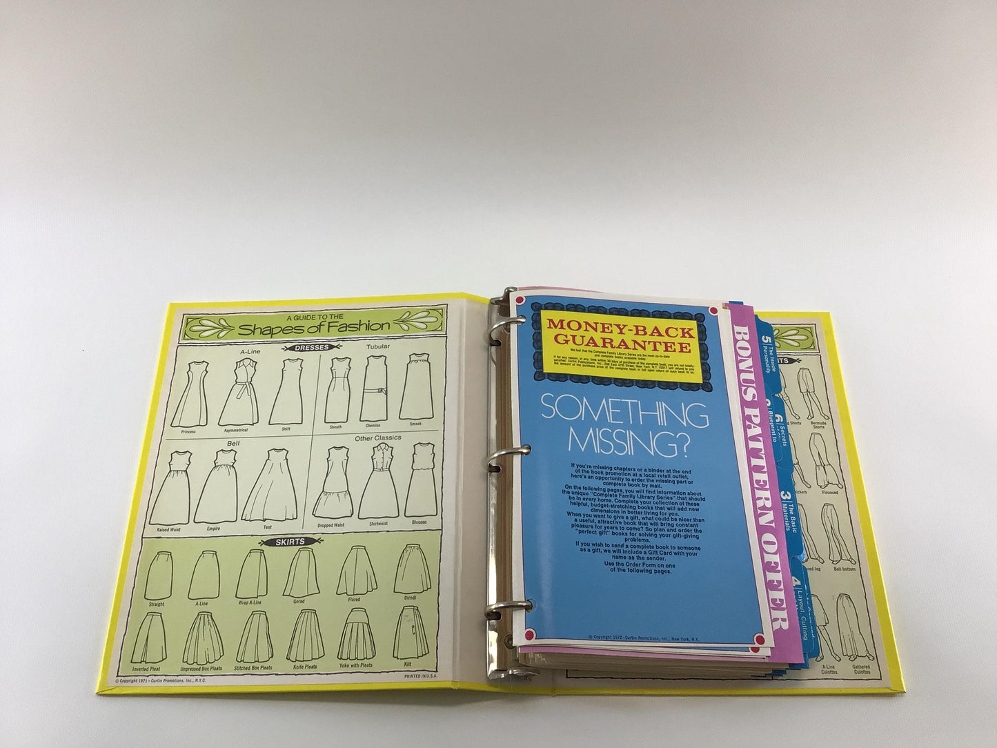 Vintage Sewing Book The Complete Family Sewing Book Copyright 1972 Hardcover Ring Binder