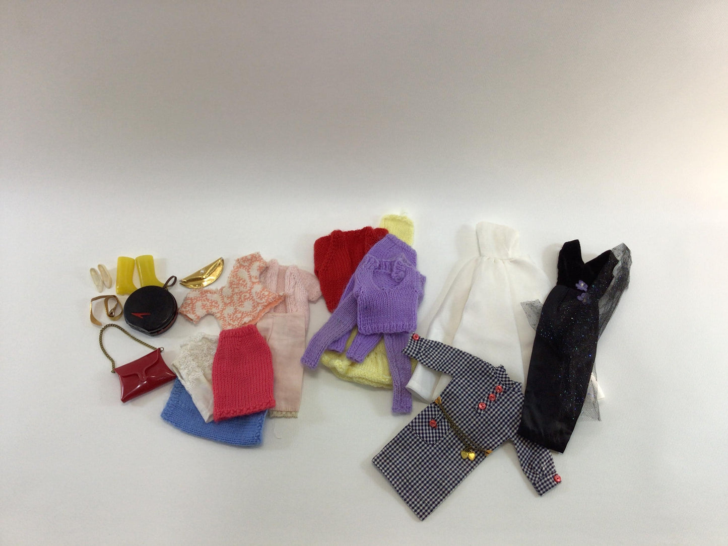 Vintage 10" to 12" Doll Clothes Outfits and Accessories Lot