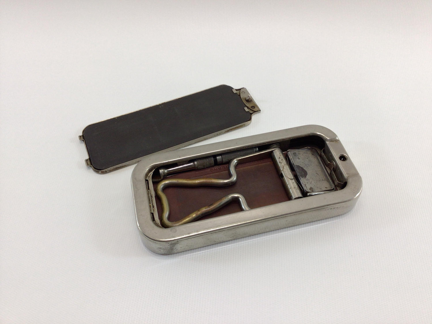 Rolls Razor Vintage 1920s Blade Stropper Nickel Chrome Finish Made in England