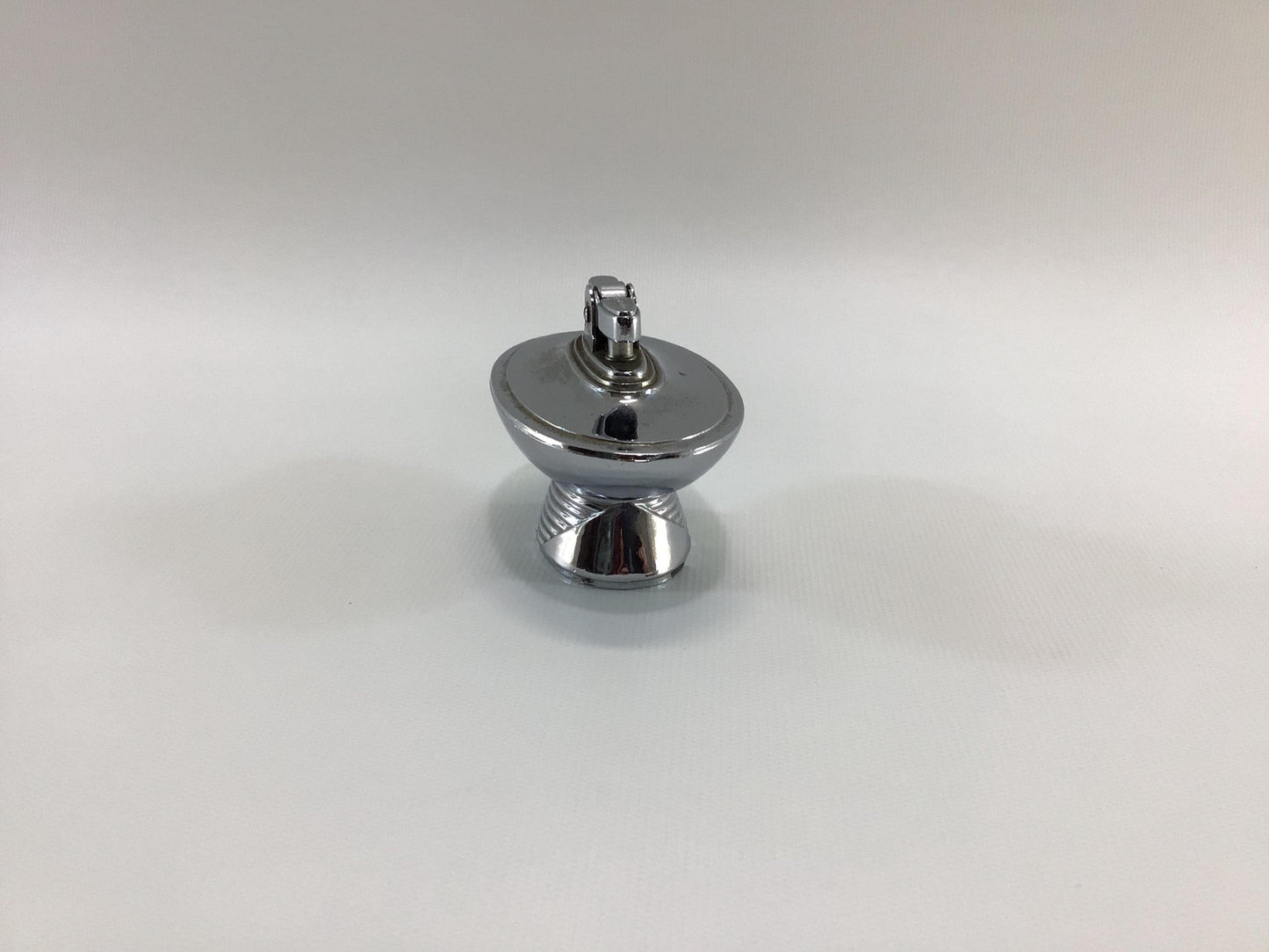 Art Deco Style Ronson Table Lighter Nickel Chrome Finish Quality Made Mid Century Tobacciana Home Decor