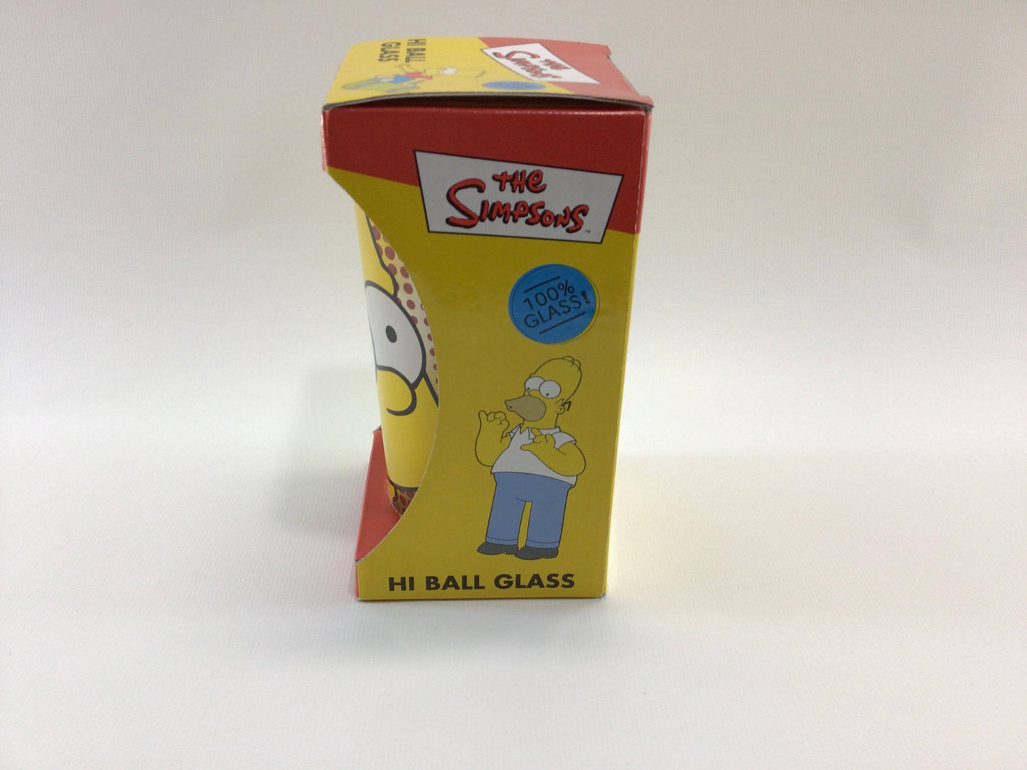 Bart Simpson High Ball Glass Vintage Novelty Barware Tumbler